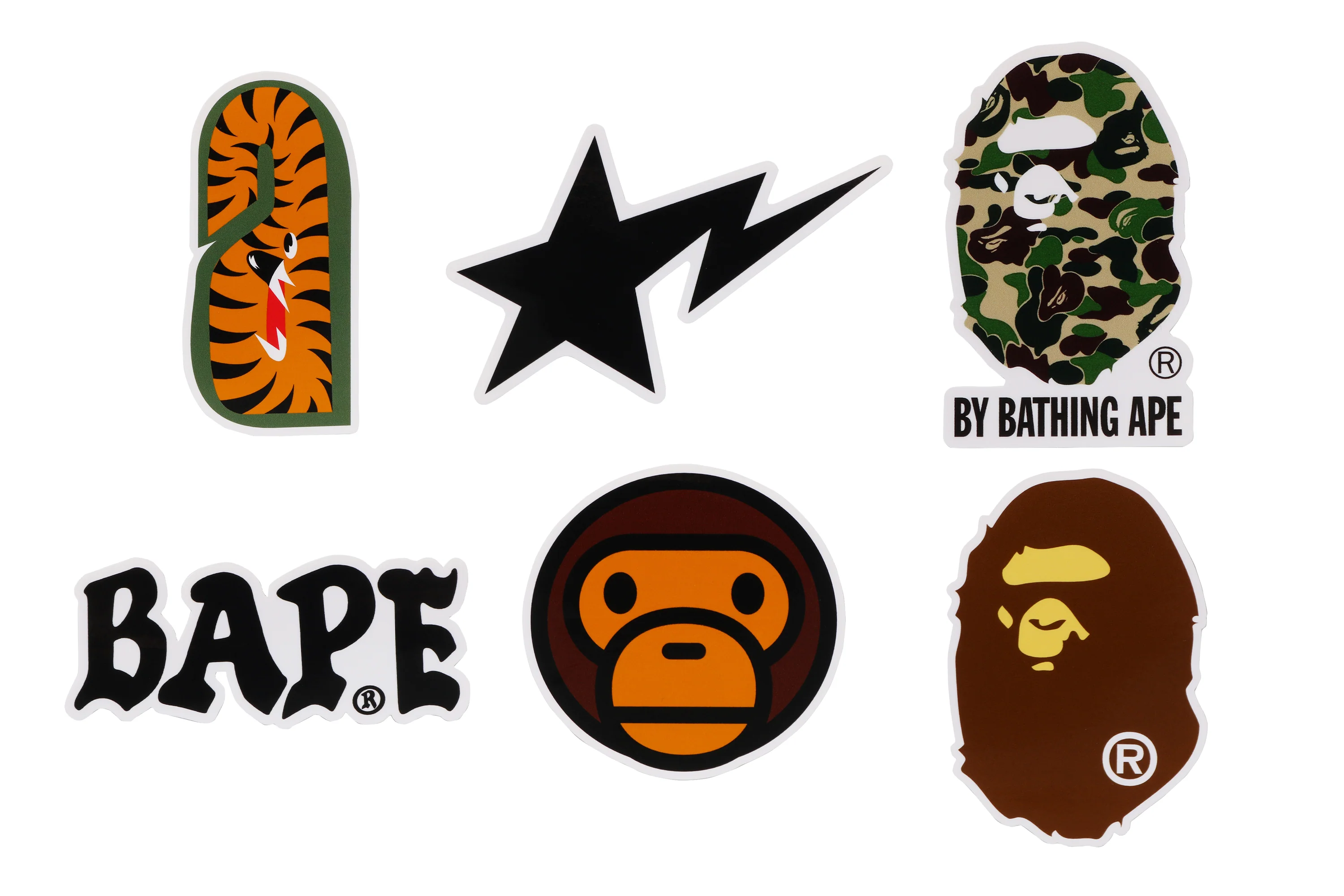 ABC CAMO BAPE STICKER SET - Image 2