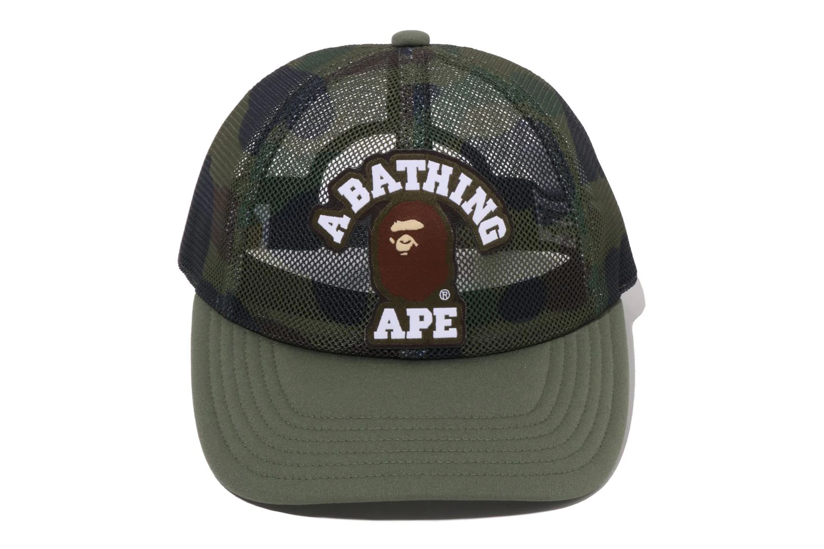 1ST CAMO COLLEGE EMBRODERY PATCHED MESH CAP - Image 2