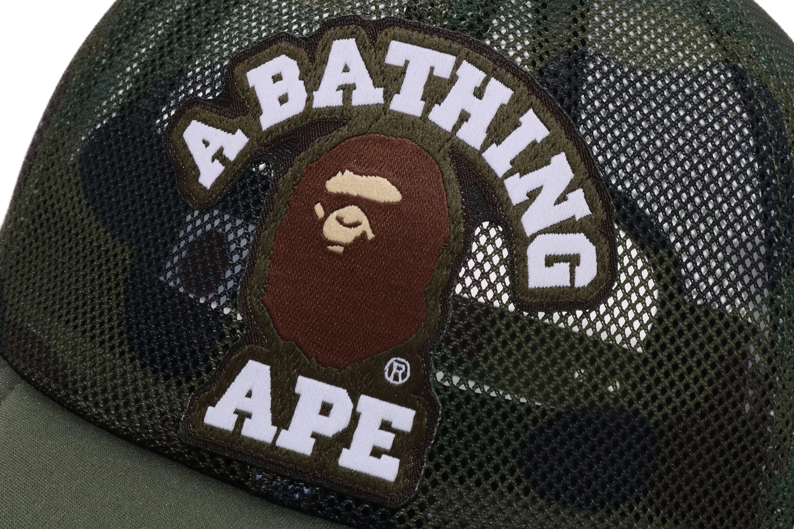 1ST CAMO COLLEGE EMBRODERY PATCHED MESH CAP - Image 5