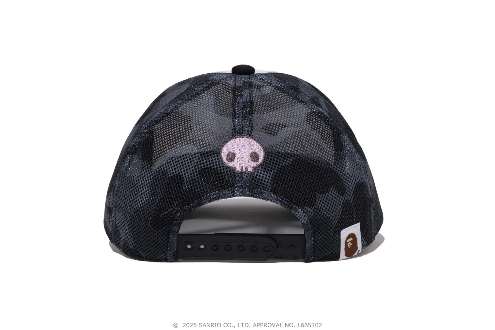 BAPE X KUROMI ABC CAMO MESH CAP - Image 3