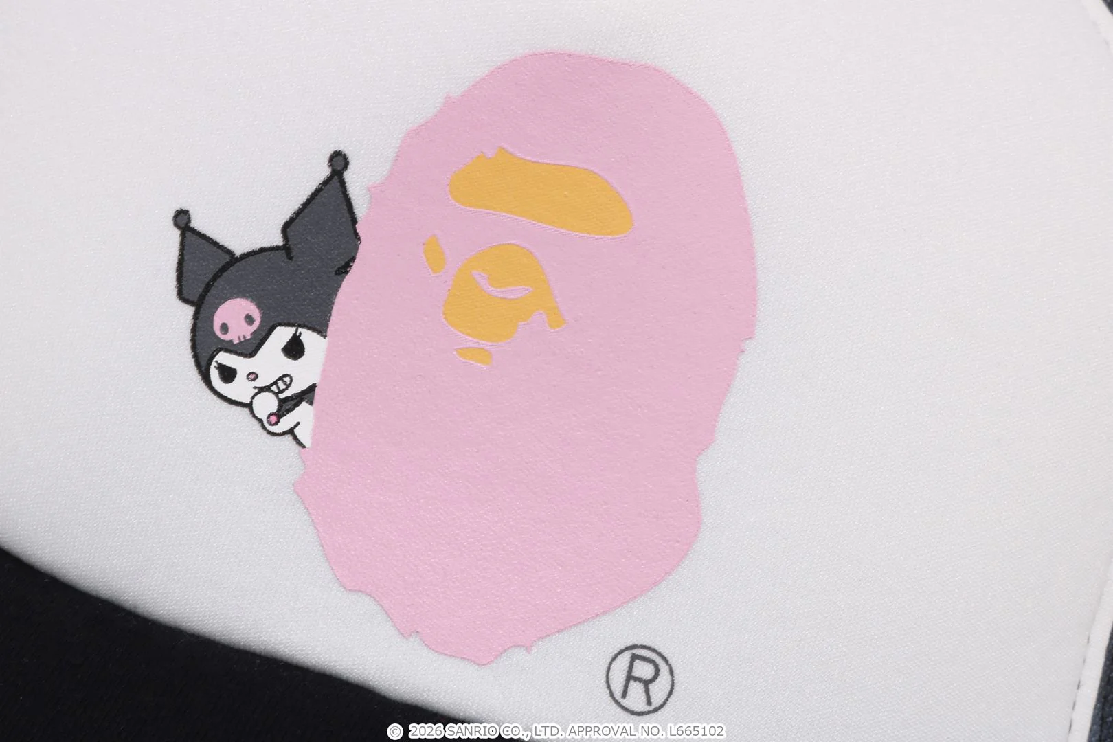 BAPE X KUROMI ABC CAMO MESH CAP - Image 4