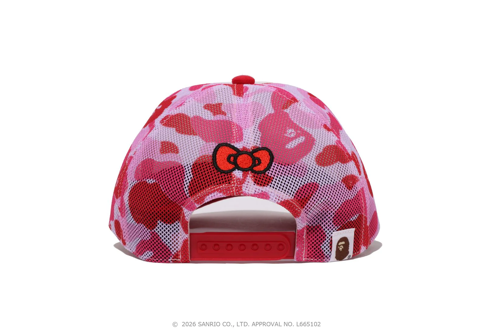 BAPE X HELLO KITTY ABC CAMO MESH CAP - Image 3