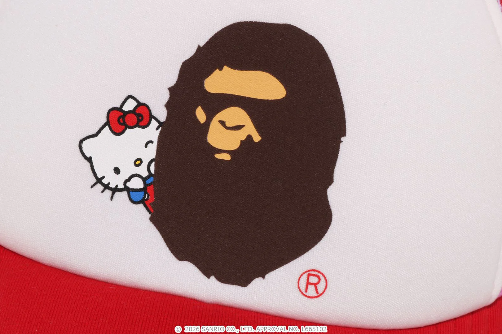 BAPE X HELLO KITTY ABC CAMO MESH CAP - Image 4