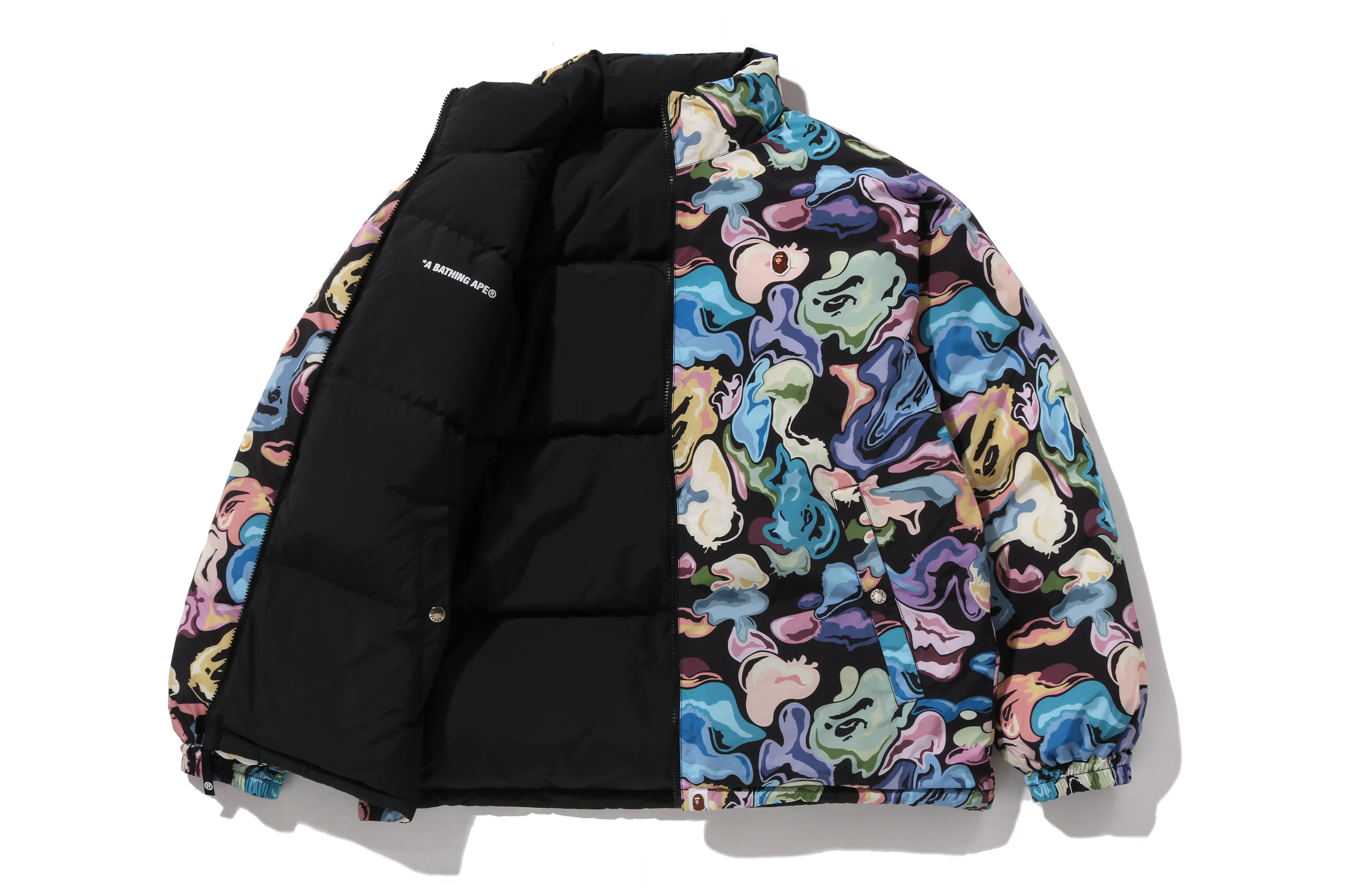 ART CAMO REVERSIBLE DOWN JACKET - Image 3