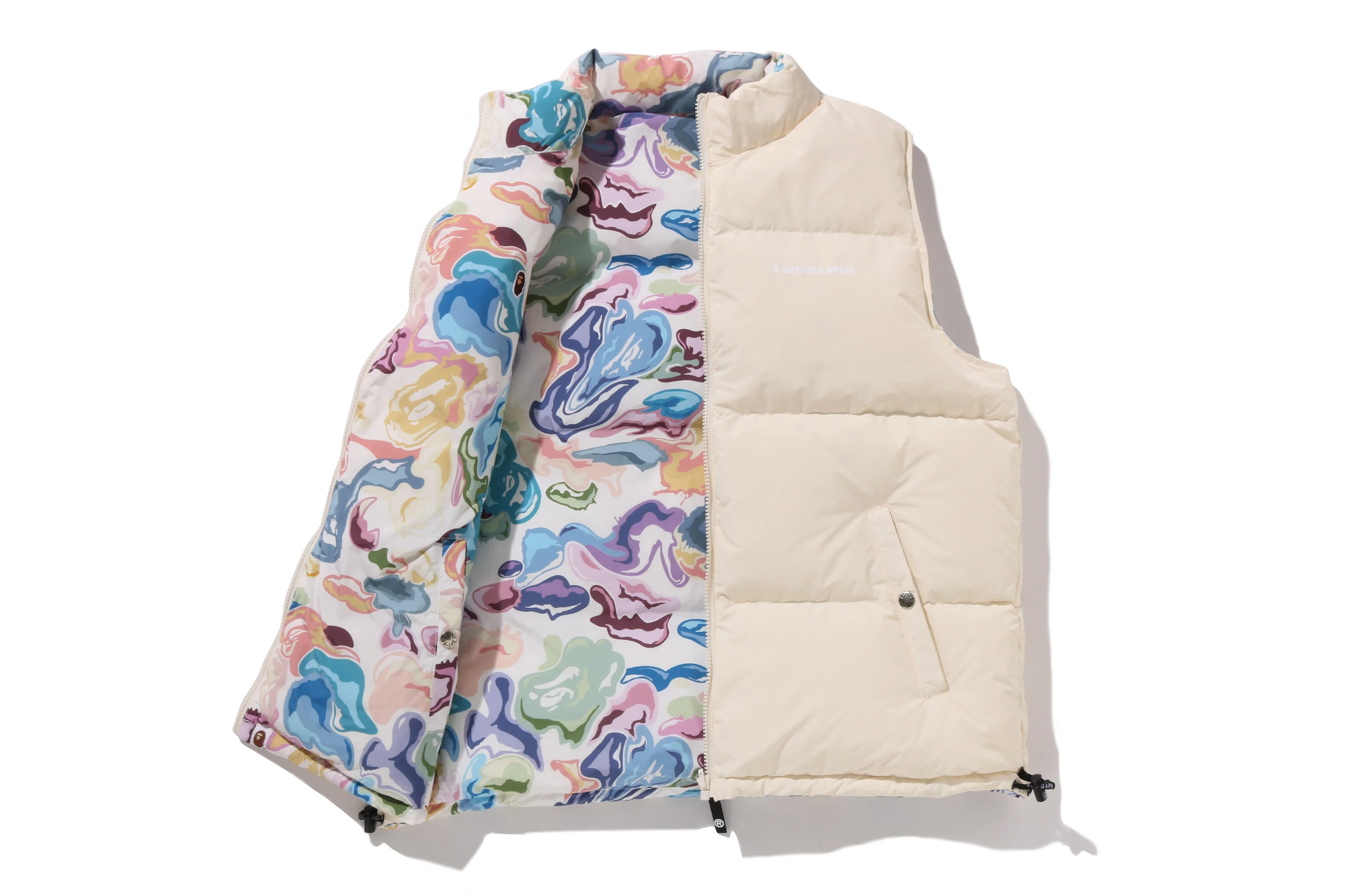 ART CAMO REVERSIBLE DOWN VEST - Image 15