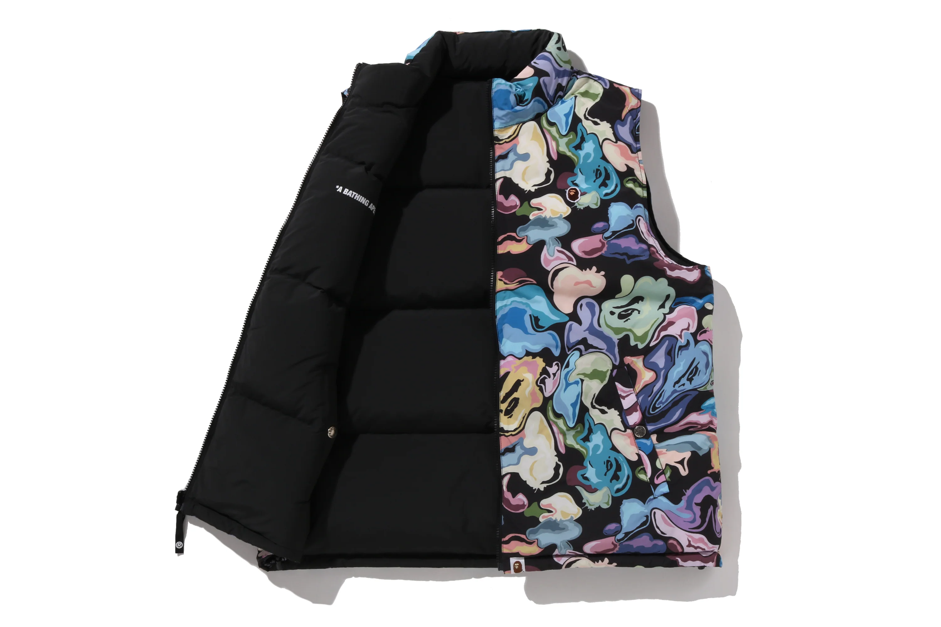 ART CAMO REVERSIBLE DOWN VEST - Image 3