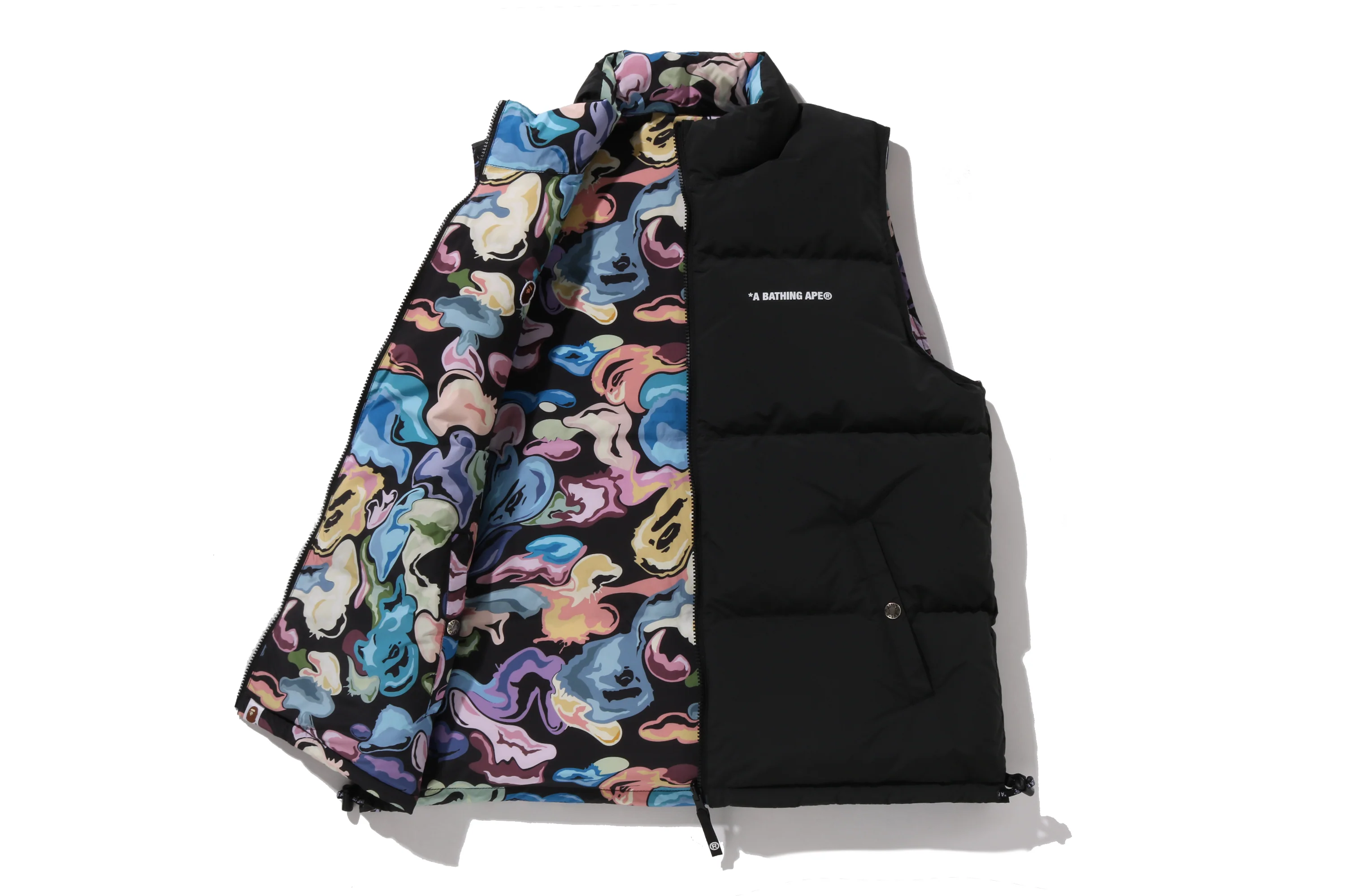 ART CAMO REVERSIBLE DOWN VEST - Image 7