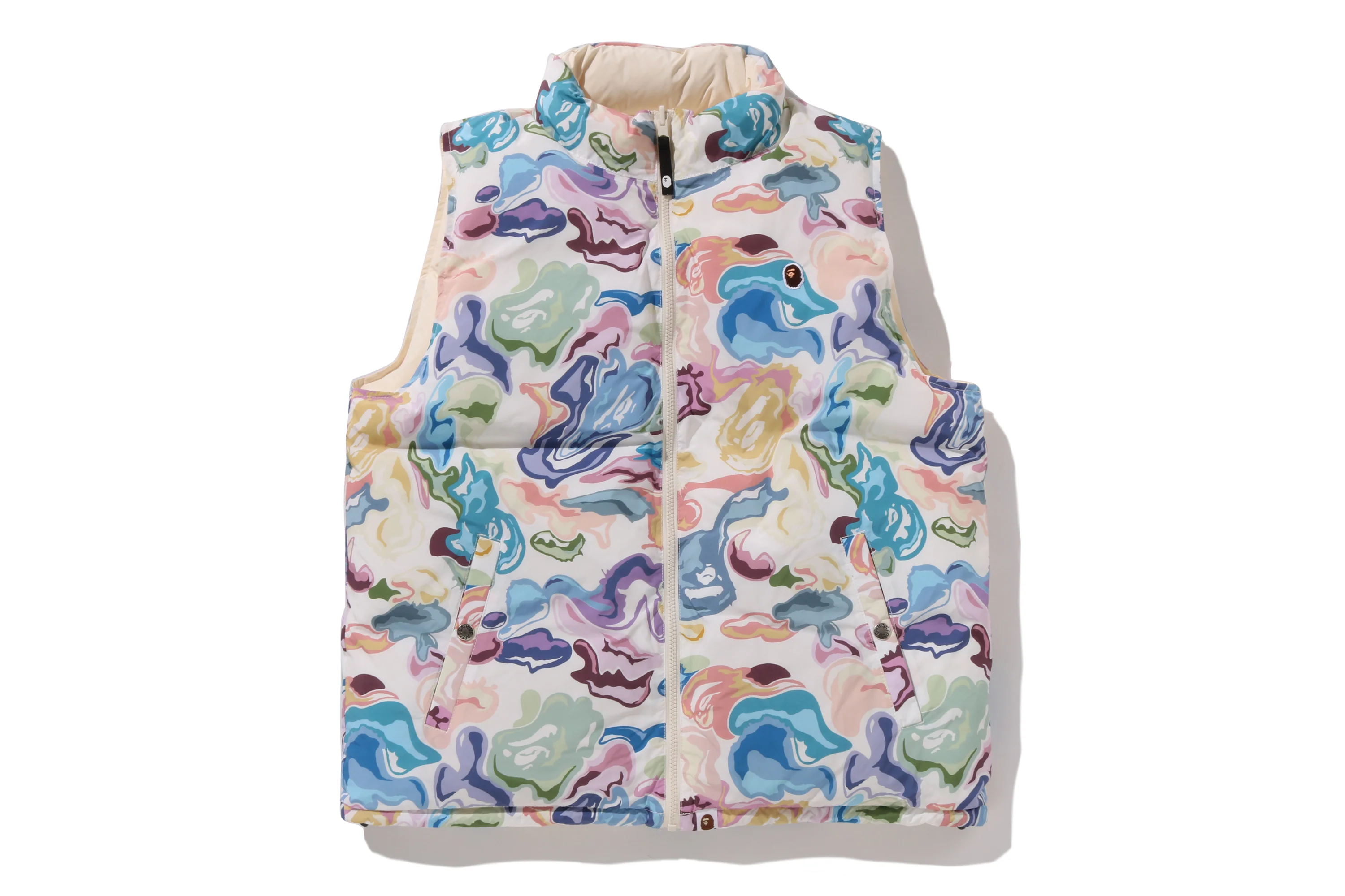ART CAMO REVERSIBLE DOWN VEST - Image 9