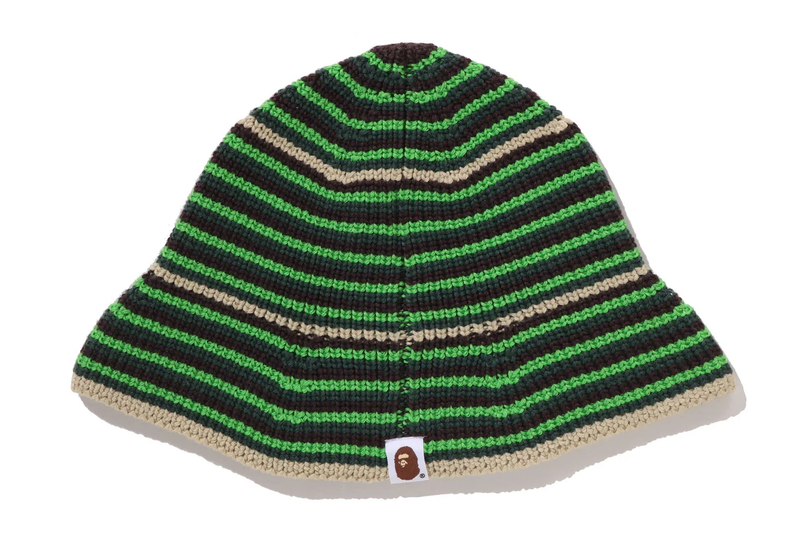 APE HEAD ONE POINT STRIPE KNIT HAT - Image 8