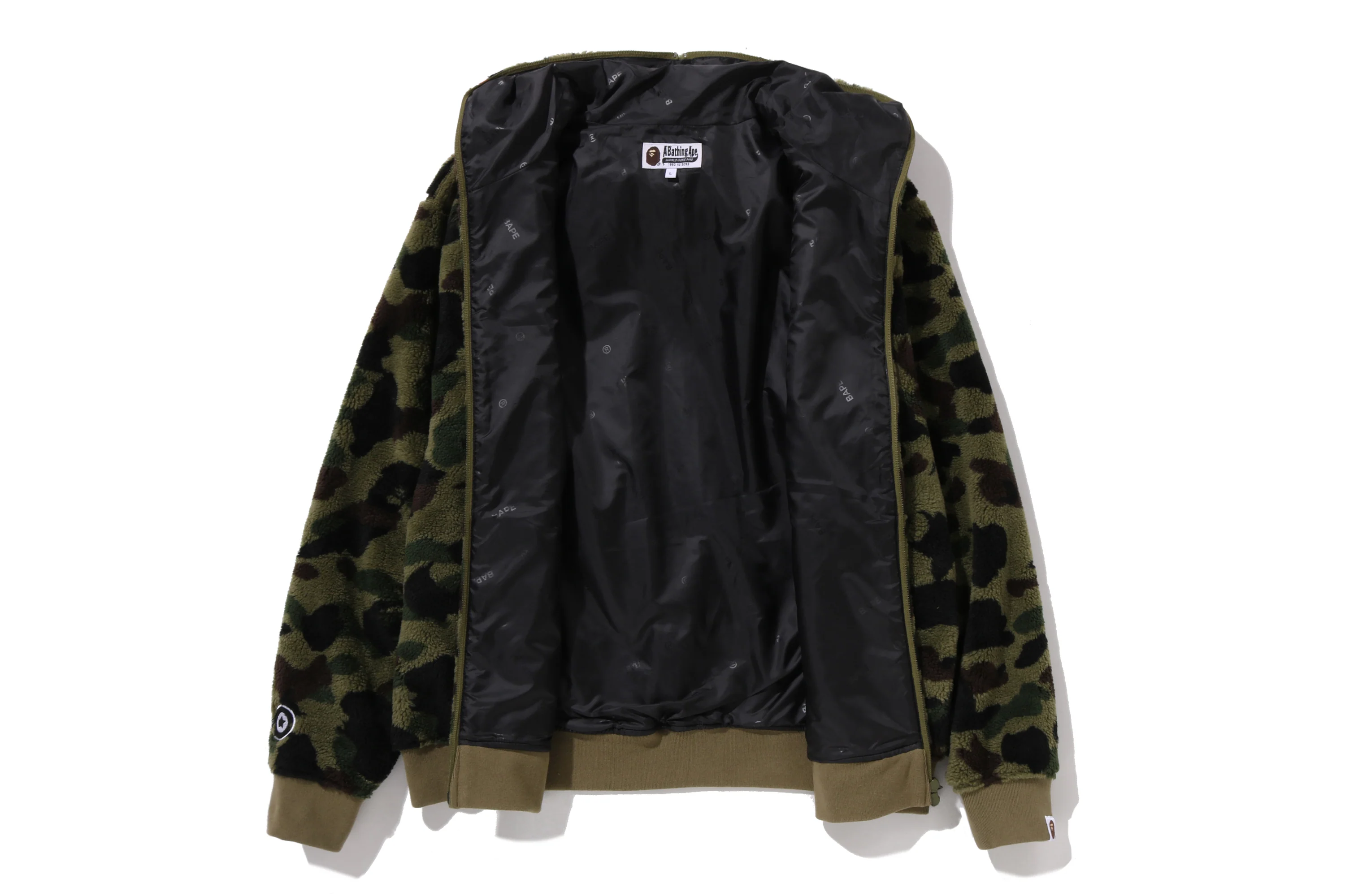 1ST CAMO 2ND SHARK BOA HOODIE JACKET - Image 3