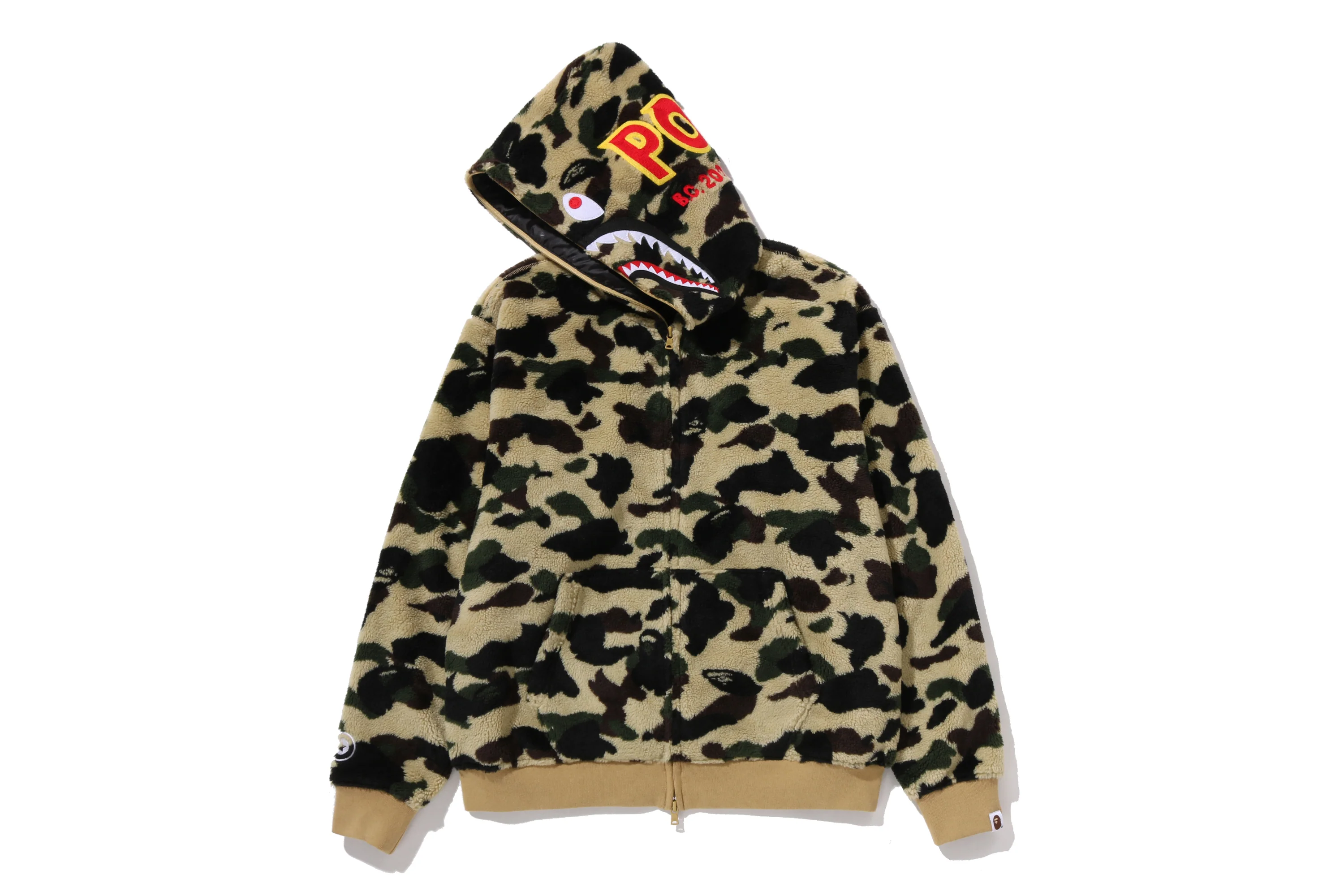 1ST CAMO 2ND SHARK BOA HOODIE JACKET - Image 7