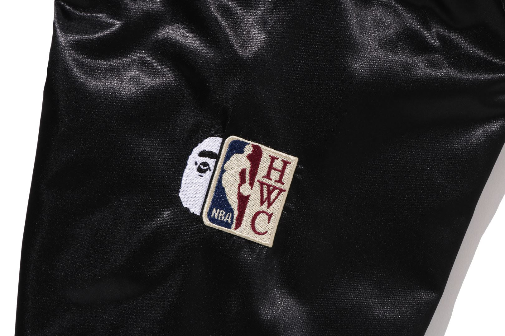 BAPE X M&N NBA - NEW JERSEY NETS SATIN JACKET - Image 7