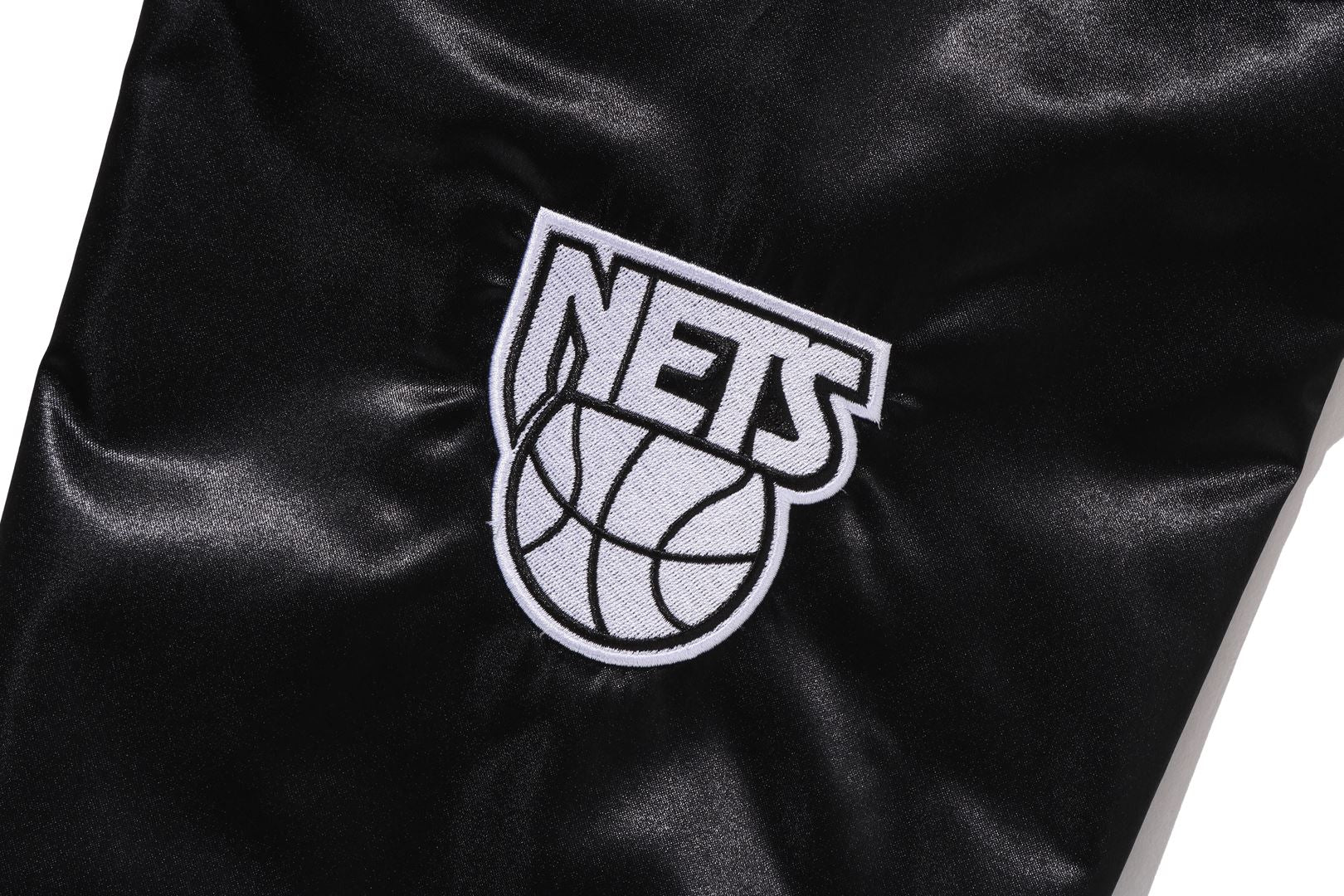 BAPE X M&N NBA - NEW JERSEY NETS SATIN JACKET - Image 8