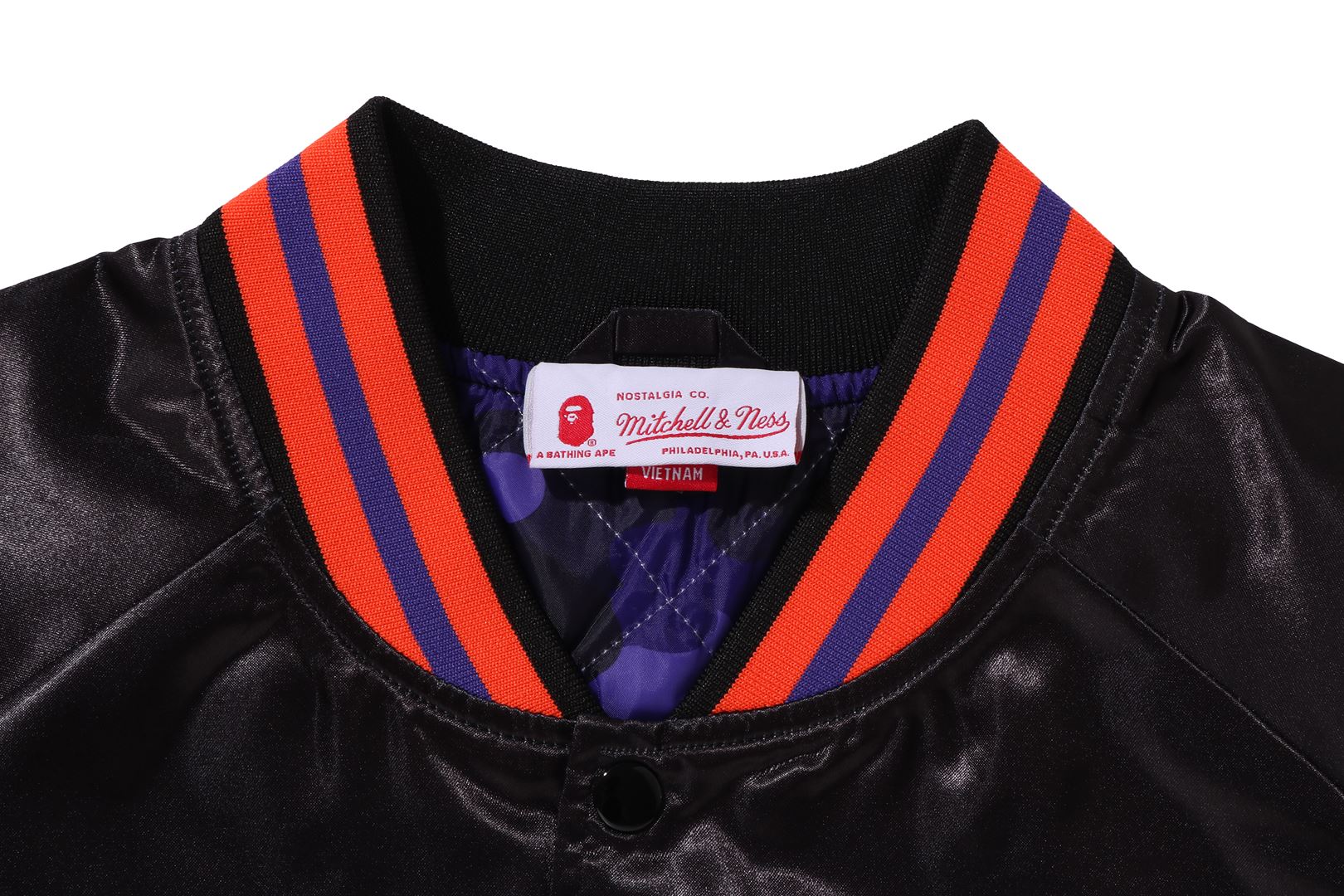 BAPE X M&N NBA - PHOENIX SUNS SATIN JACKET - Image 10