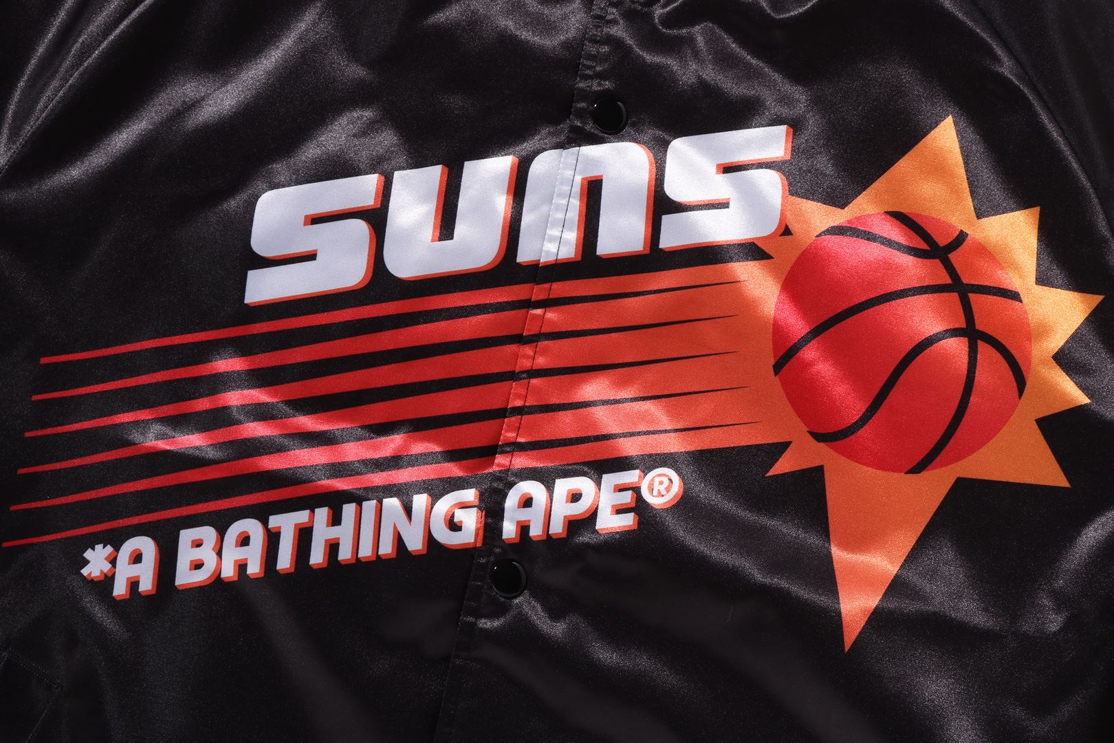 BAPE X M&N NBA - PHOENIX SUNS SATIN JACKET - Image 4