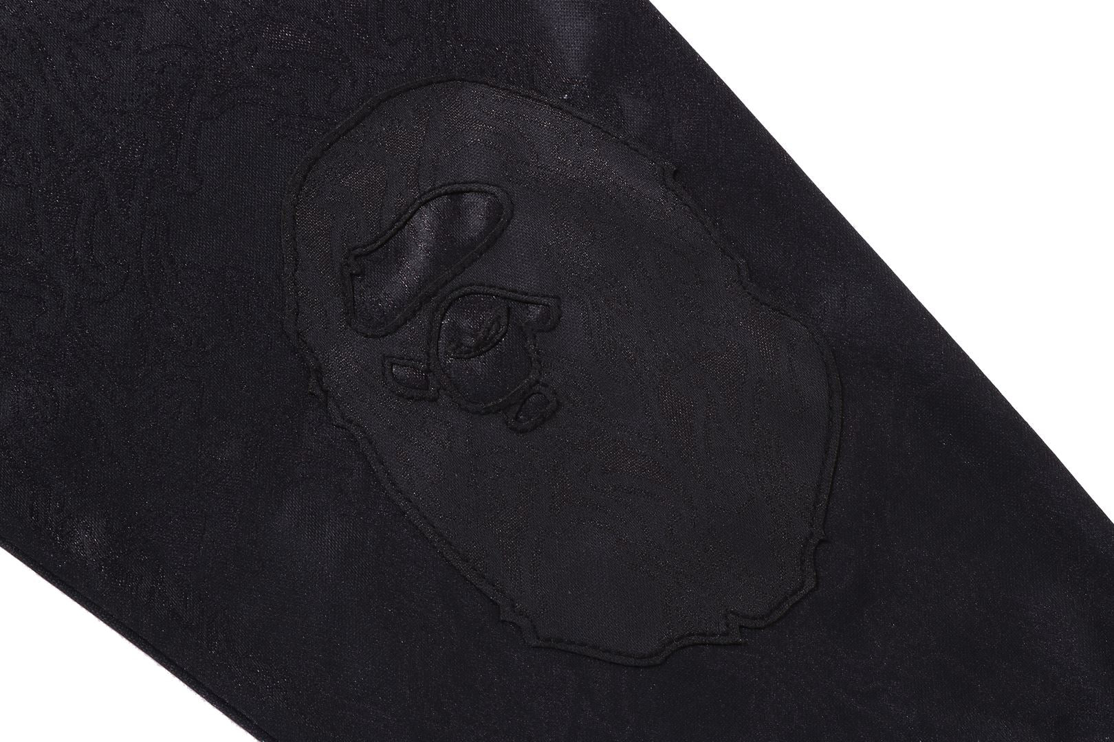 APE FLAME MONOGRAM JACQUARD LOGO RELAXED FIT FOOTBALL JERSEY - Image 3