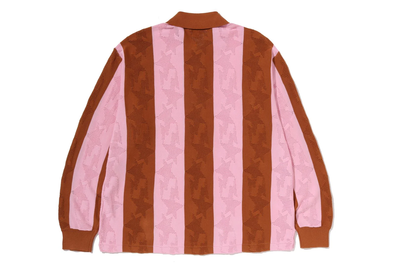 STA STRIPE PATTERN JACQUARD MULTI LOGO RELAXED FIT LS TEE - Image 2