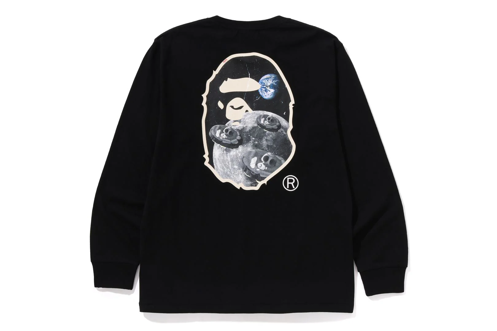 MOON APE HEAD OLD PHOTO L/S TEE - Image 2