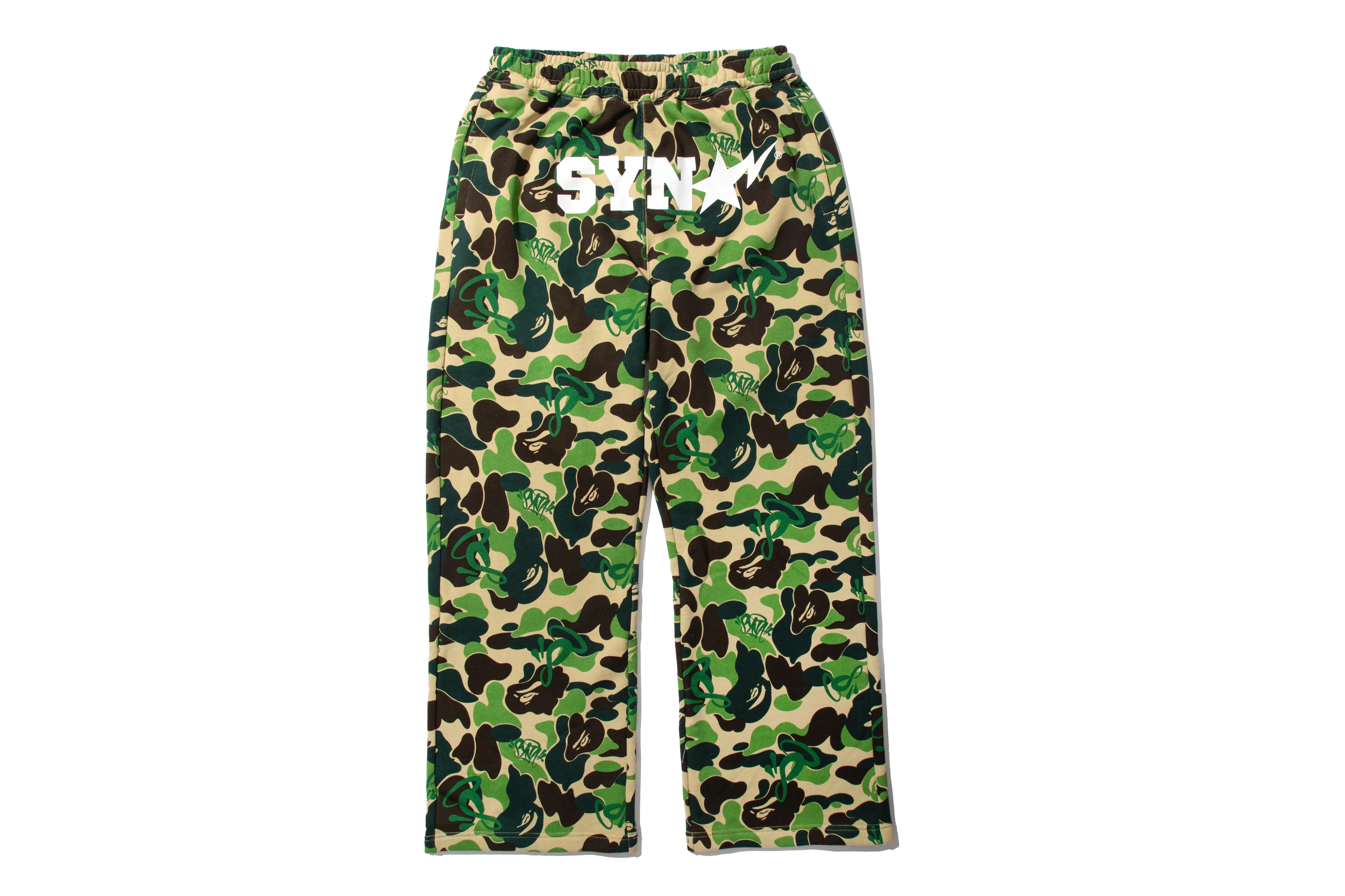 BAPE X SPOTIFY BY CENTRAL CEE CAMO RELAXED FIT SWEATPANTS - Image 4