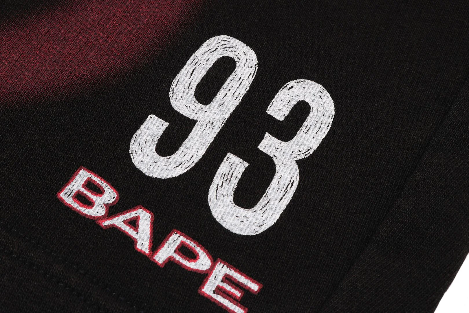 HEAVY WASH HAND DRAW FOOTBALL LOGO RELAXED FIT SWEAT SHORTS - Image 3