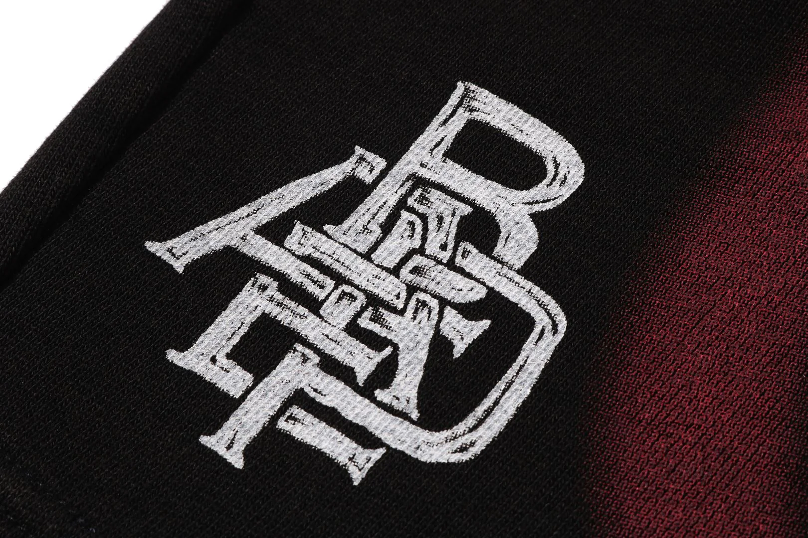 HEAVY WASH HAND DRAW FOOTBALL LOGO RELAXED FIT SWEAT SHORTS - Image 4