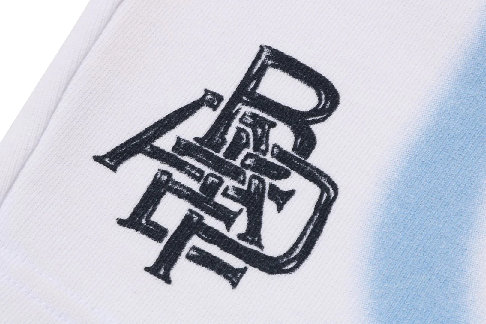 HEAVY WASH HAND DRAW FOOTBALL LOGO RELAXED FIT SWEAT SHORTS - Image 8