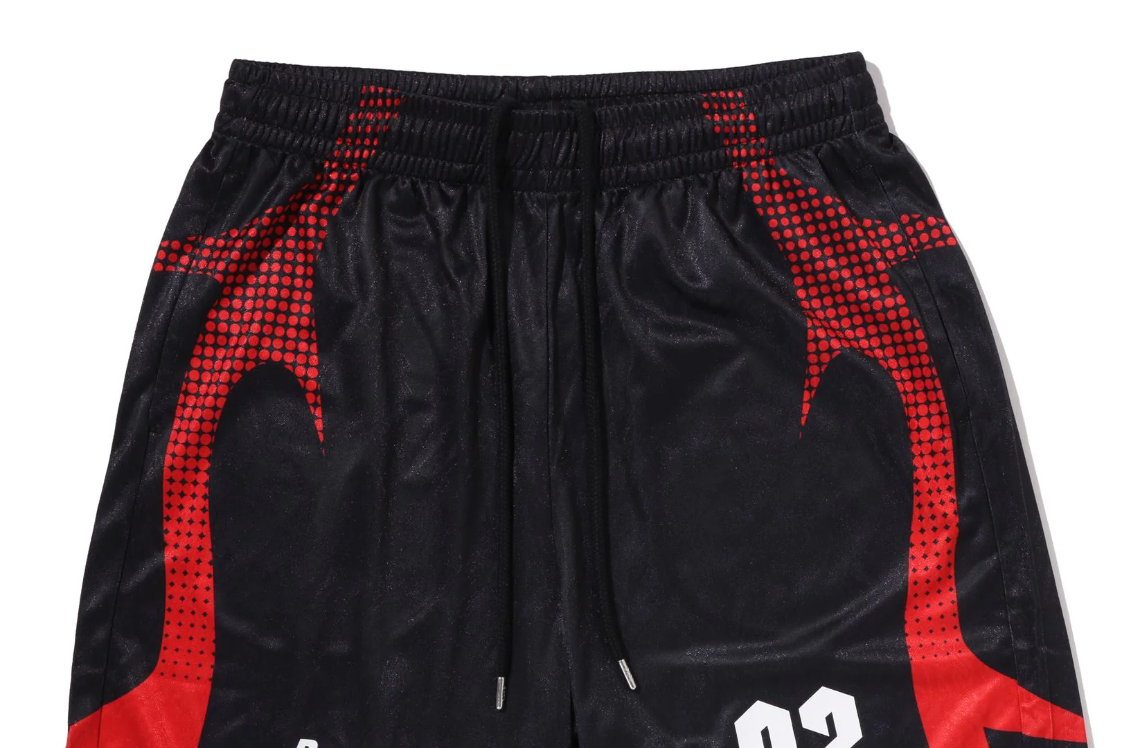APE FLAME MONOGRAM JACQUARD RELAXED FIT FOOTBALL SHORTS - Image 3