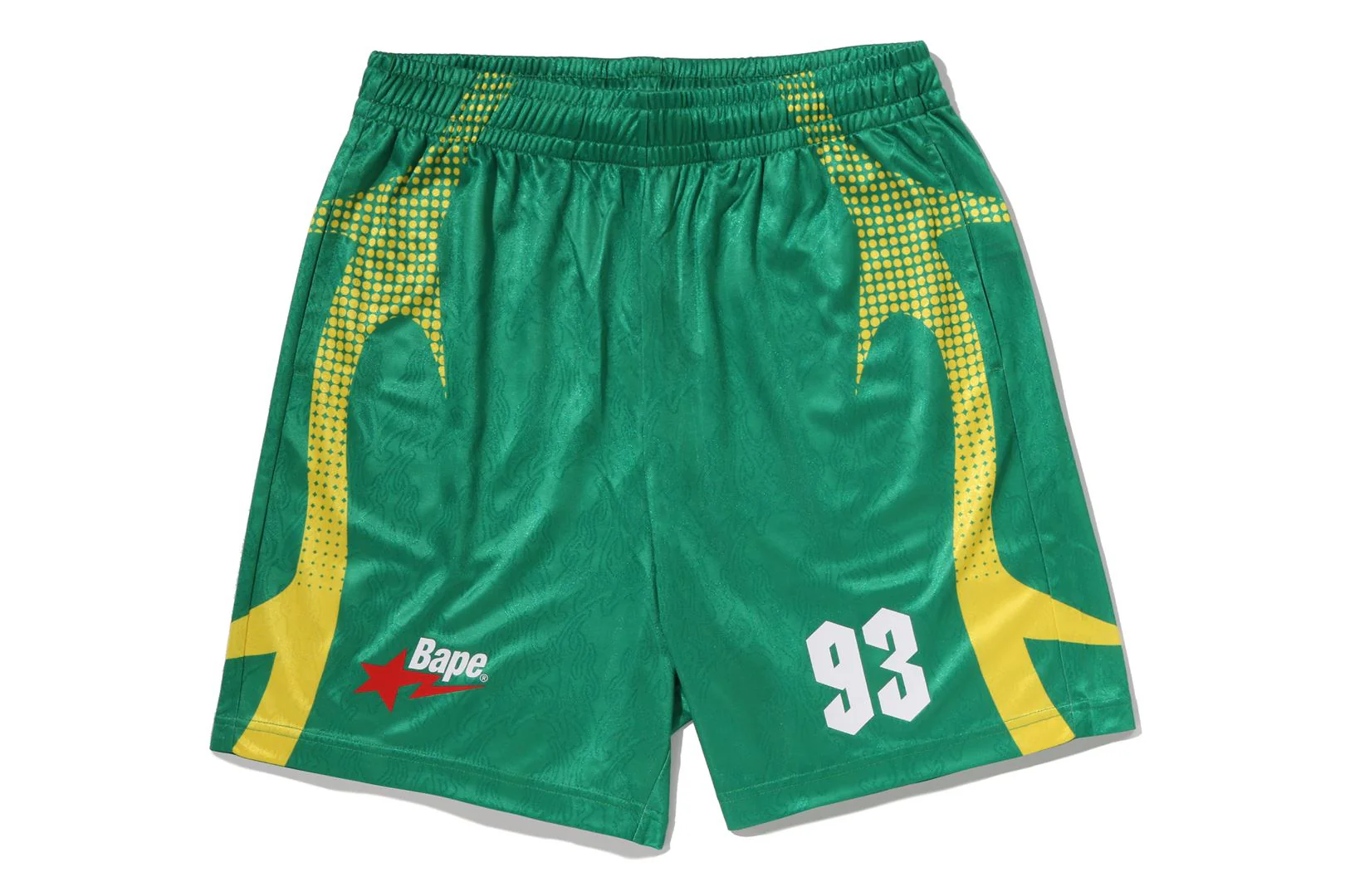 APE FLAME MONOGRAM JACQUARD RELAXED FIT FOOTBALL SHORTS - Image 4