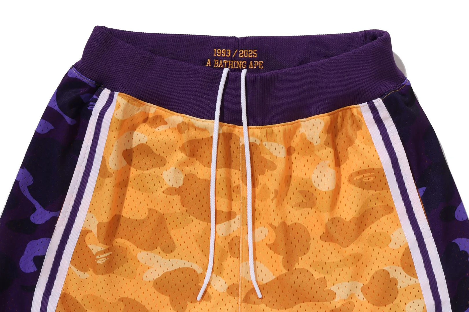 BAPE X M&N NBA - LOS ANGELES LAKERS SWINGMAN SHORTS - Image 5