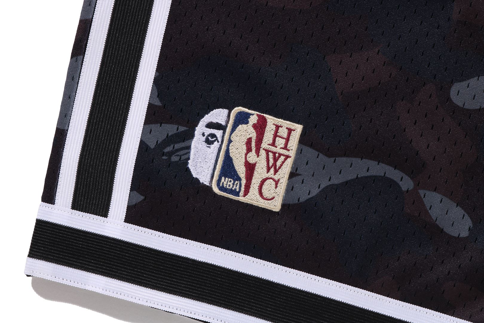 BAPE X M&N NBA - NEW JERSEY NETS SWINGMAN SHORTS - Image 3