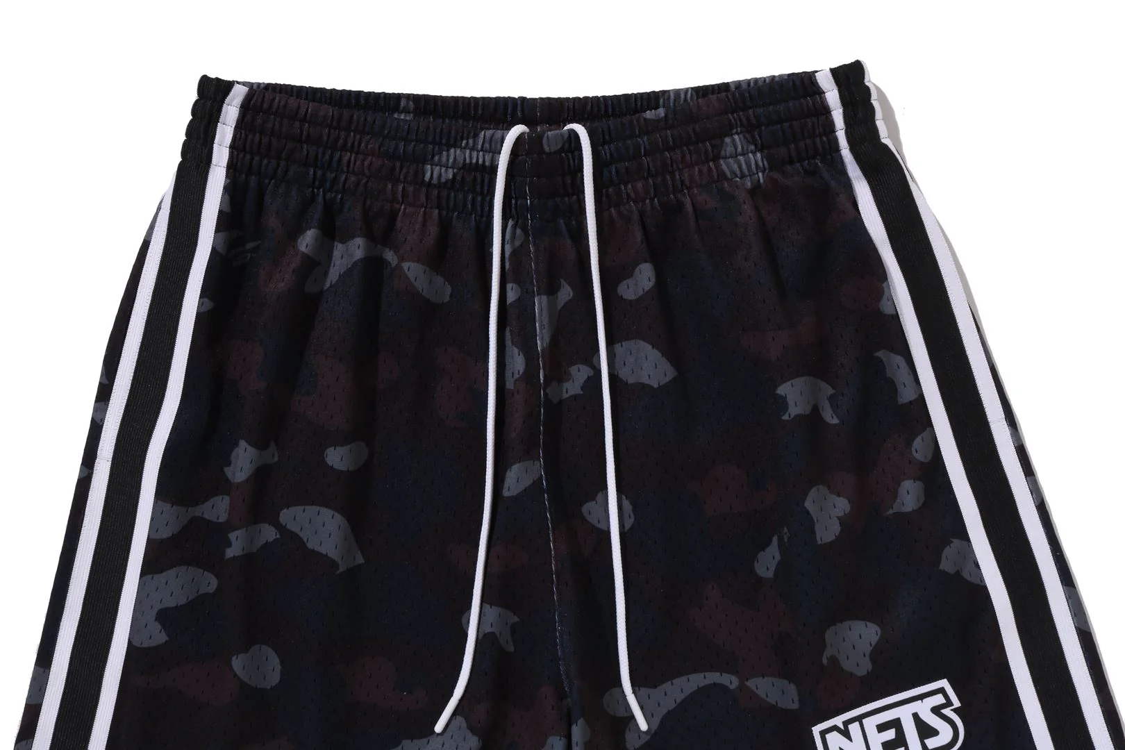 BAPE X M&N NBA - NEW JERSEY NETS SWINGMAN SHORTS - Image 5