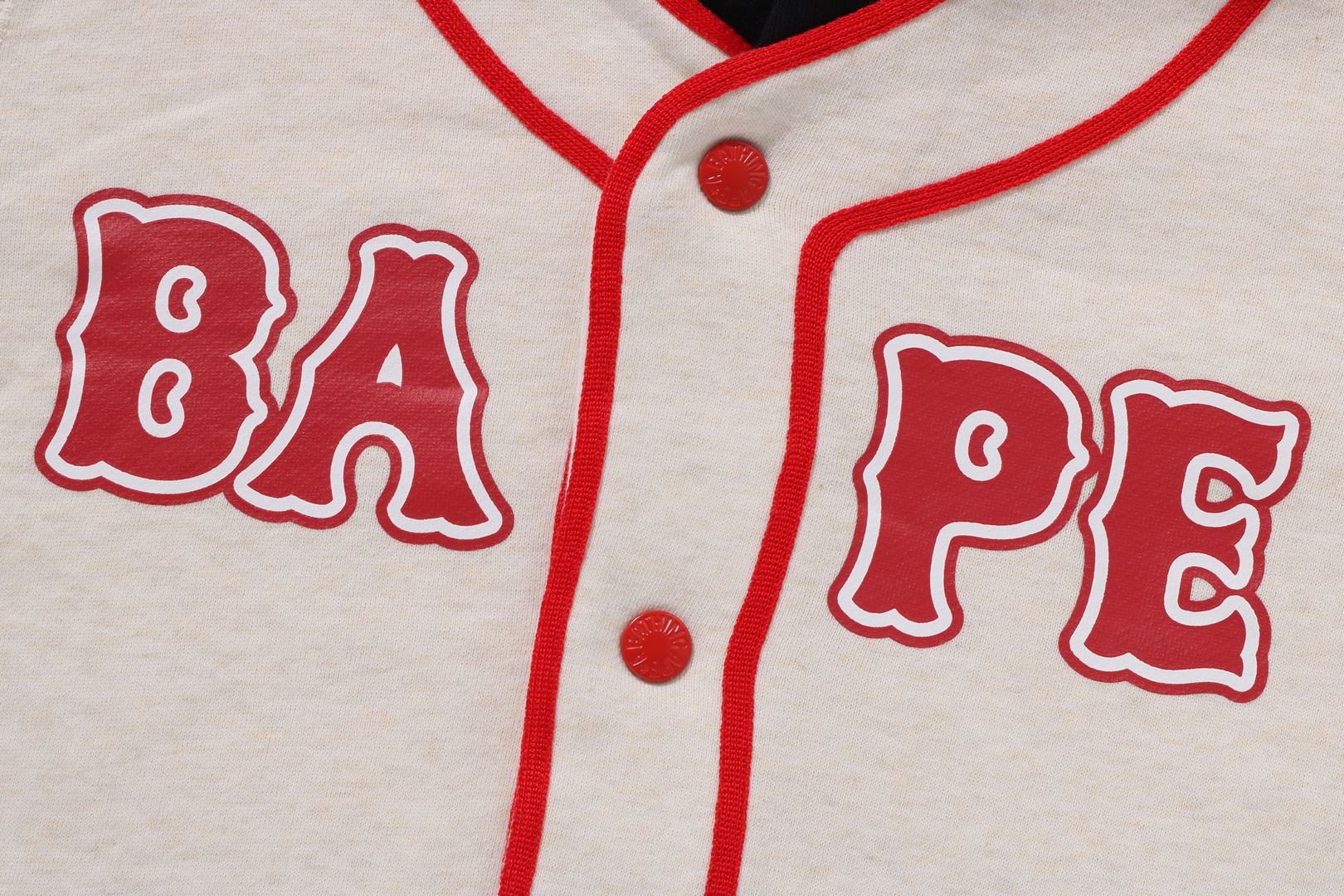 BAPE LOGO LAYERED BASEBALL SWEATSHIRT KIDS - Image 7
