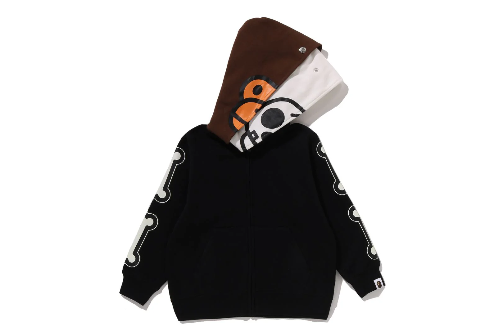 BABY MILO SKULL ZIP DOUBLE HOODIE KIDS - Image 2