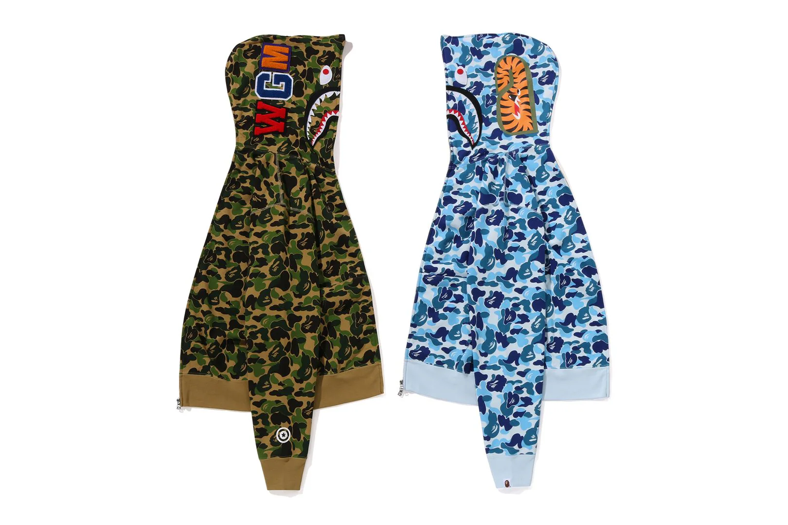 ABC CAMO SEPARATE SHARK FULL ZIP HOODIE - Image 15