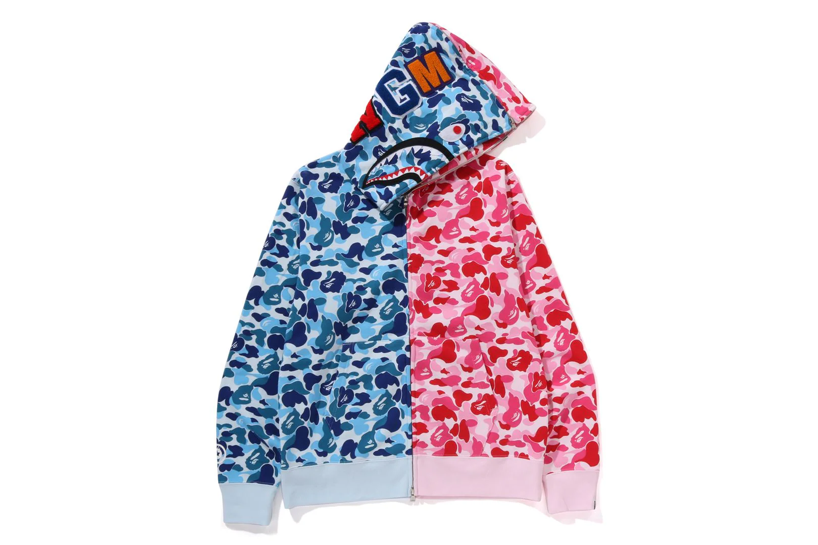 ABC CAMO SEPARATE SHARK FULL ZIP HOODIE - Image 2