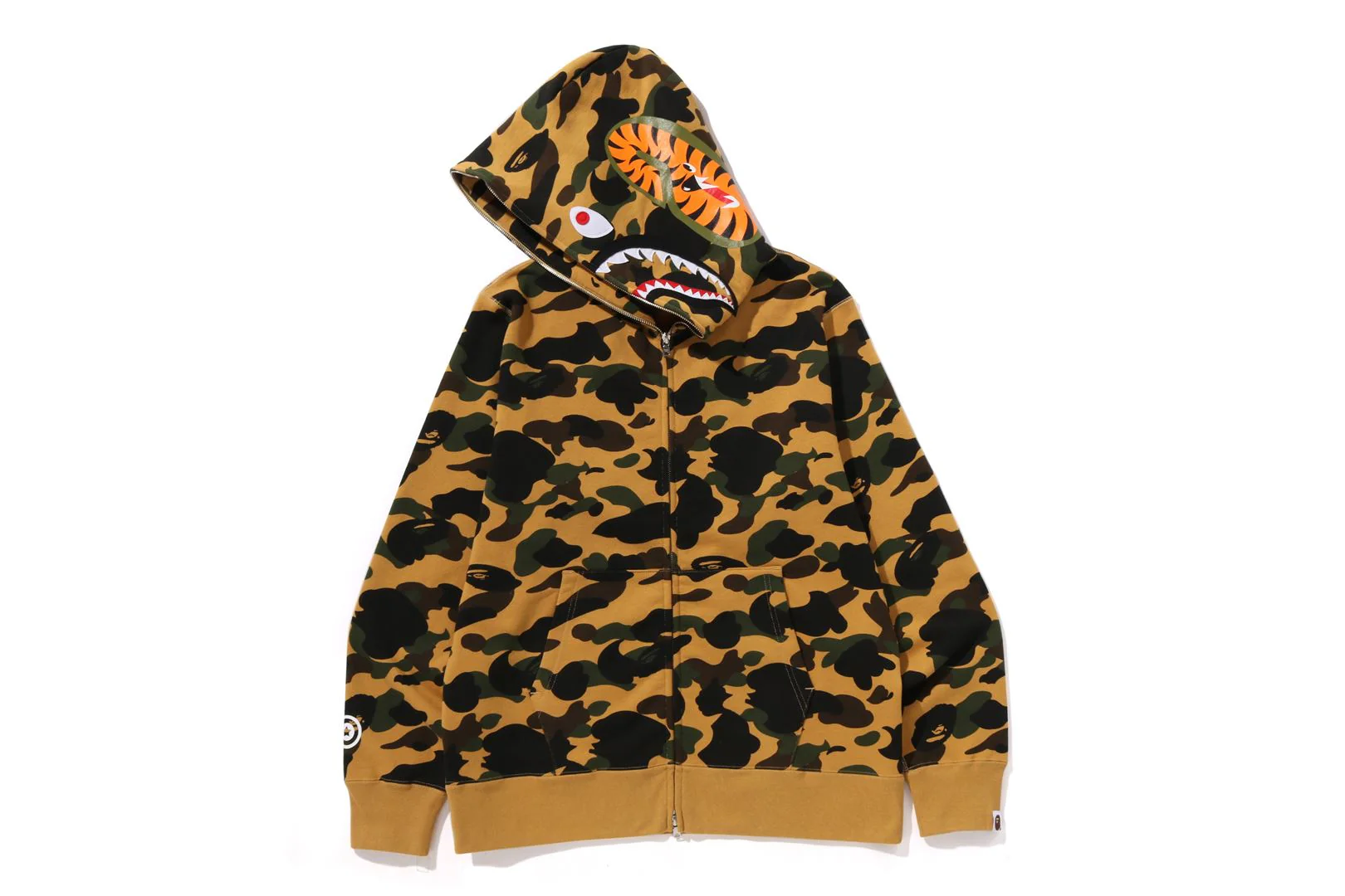 1ST CAMO SHARK FULL ZIP HOODIE - Image 2