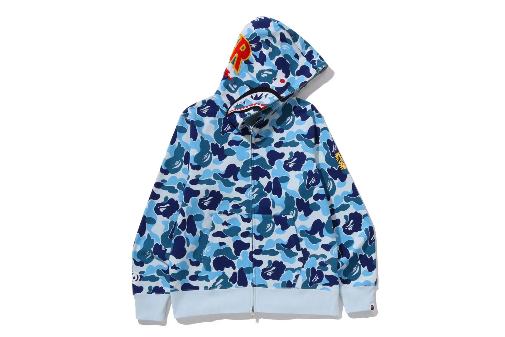 ABC CAMO 2ND SHARK FULL ZIP HOODIE - Image 7