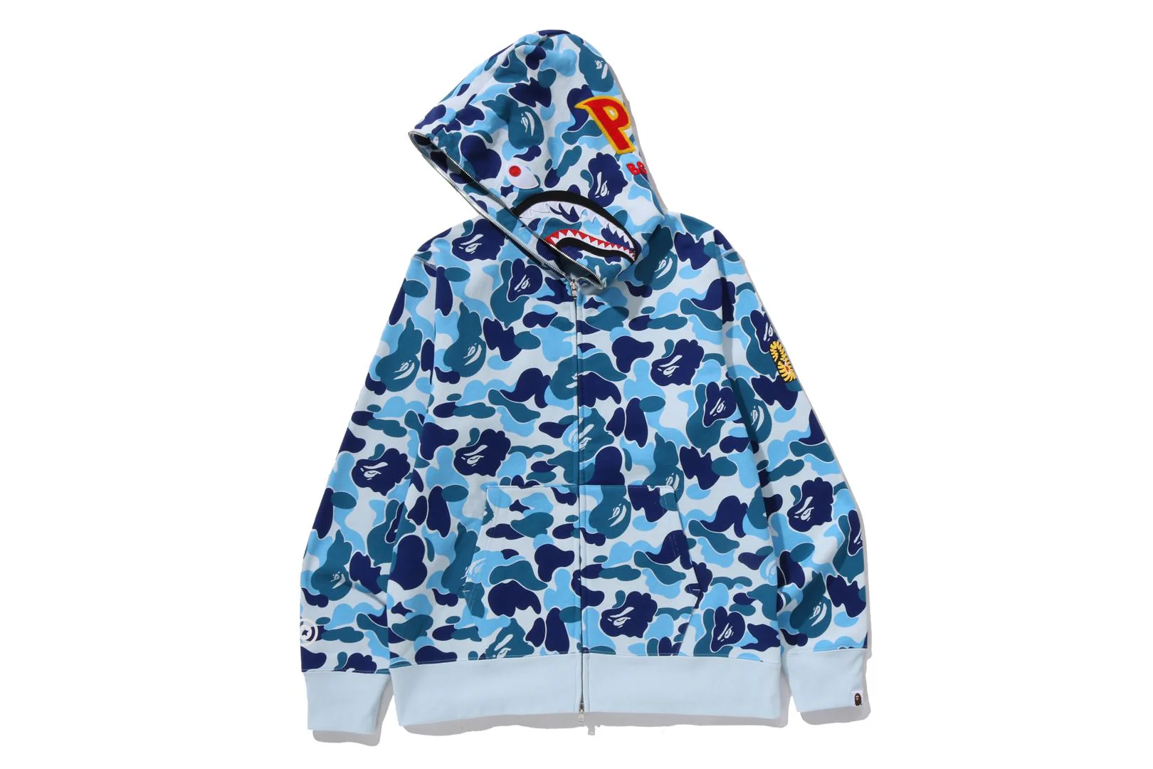 ABC CAMO 2ND SHARK FULL ZIP HOODIE - Image 8