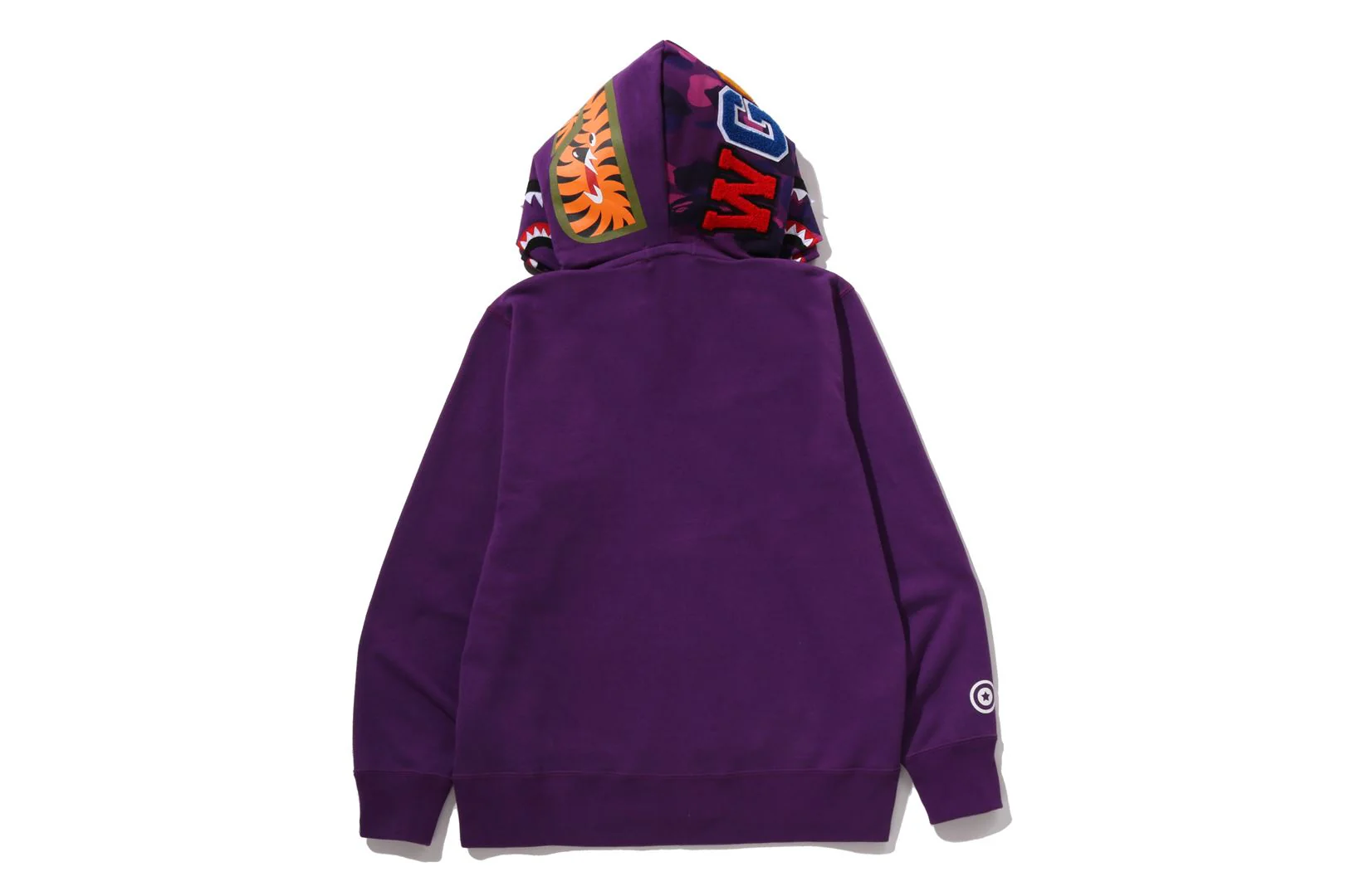 COLOR CAMO SHARK FULL ZIP DOUBLE HOODIE - Image 4