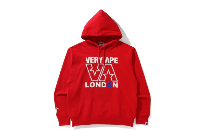 BAPE STORE LONDON VERY APE RELAX PULLOVER HOODIE - Image 6