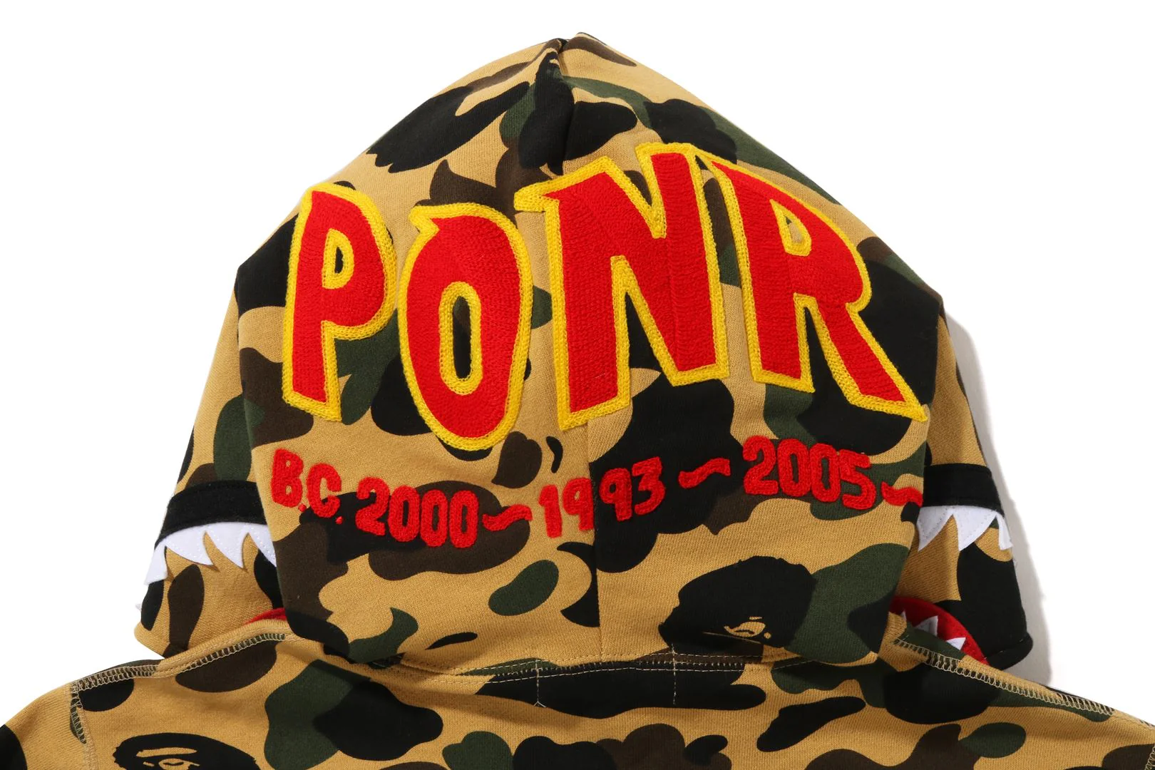 1ST CAMO 2ND SHARK FULL ZIP HOODIE - Image 3