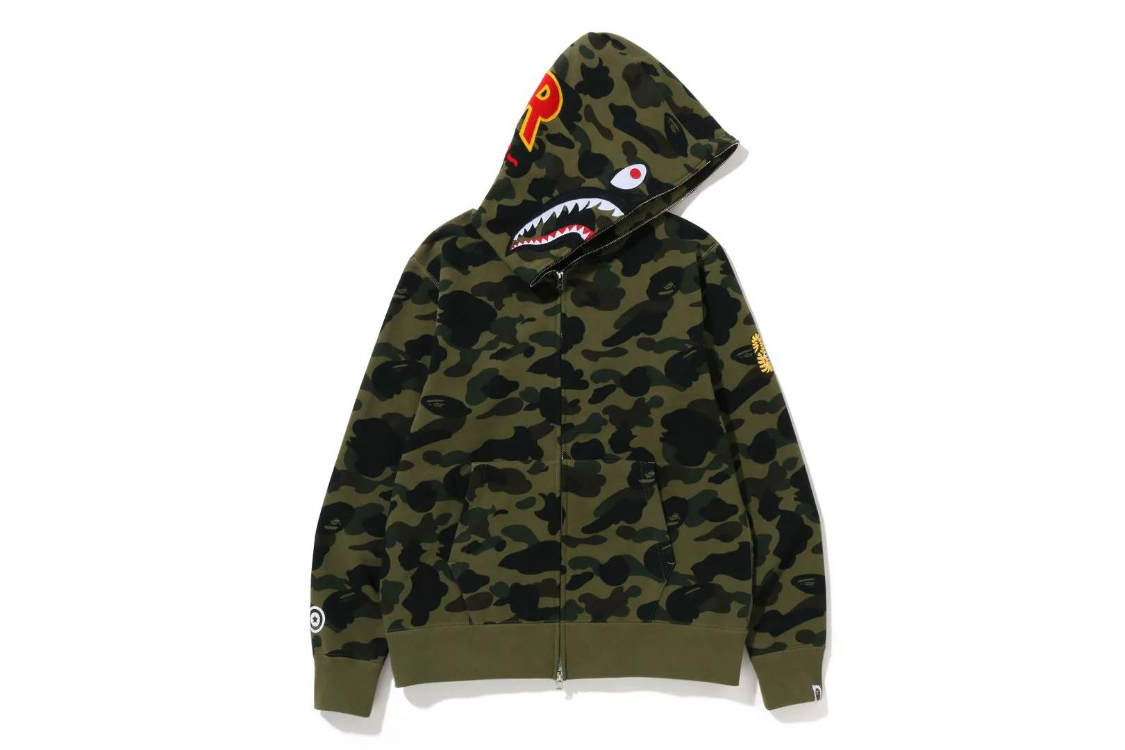 1ST CAMO 2ND SHARK FULL ZIP HOODIE - Image 5