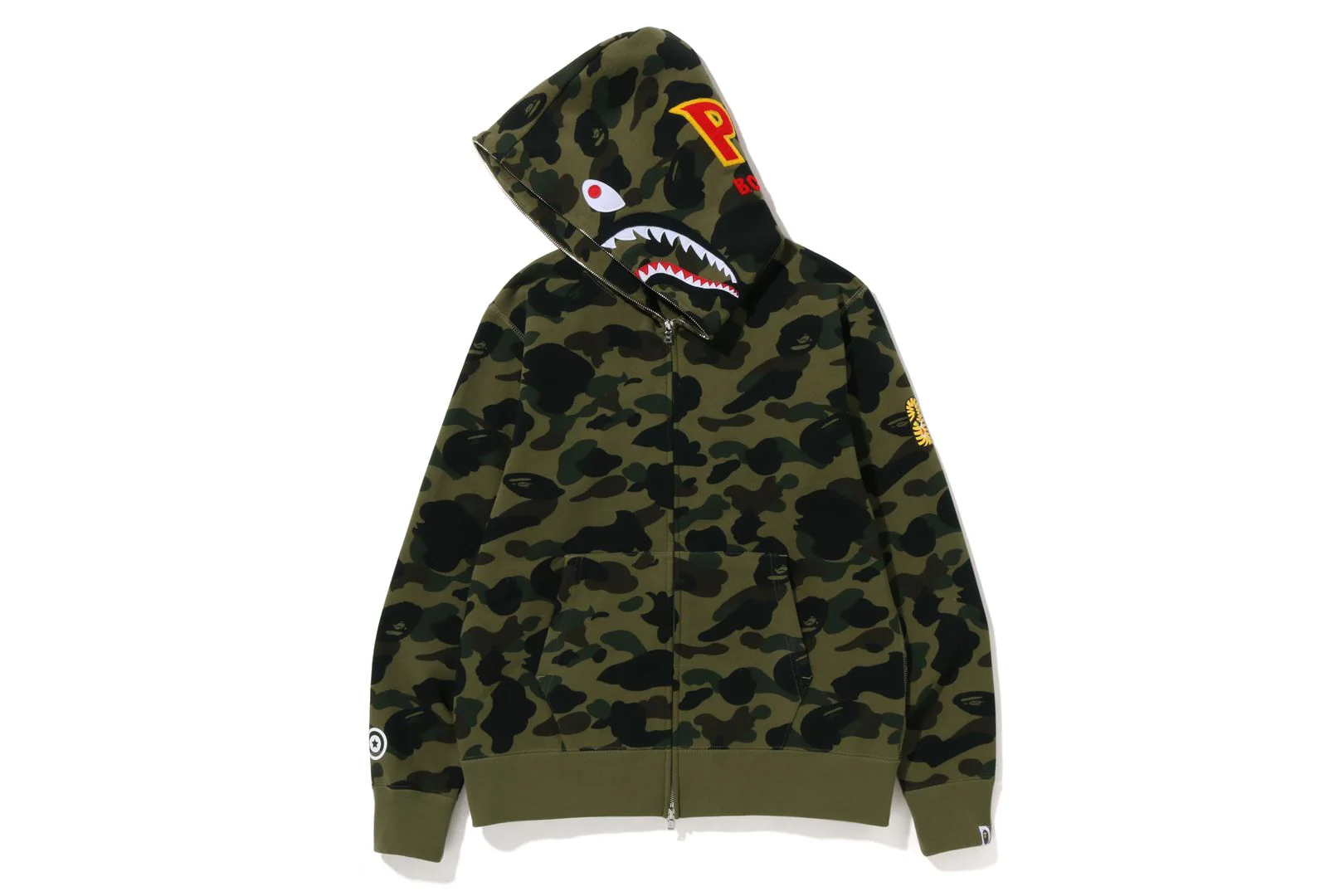1ST CAMO 2ND SHARK FULL ZIP HOODIE - Image 6