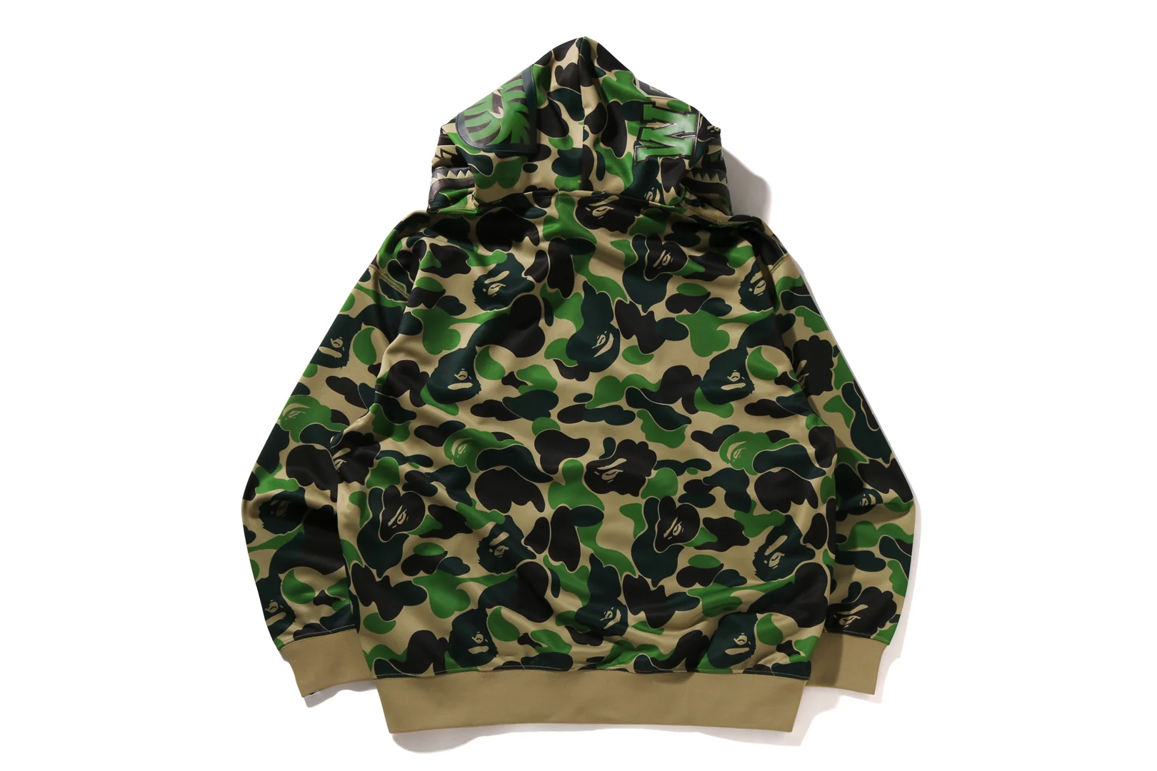ABC CAMO POLYESTER RELAXED FIT SHARK FULL ZIP HOODIE - Image 7