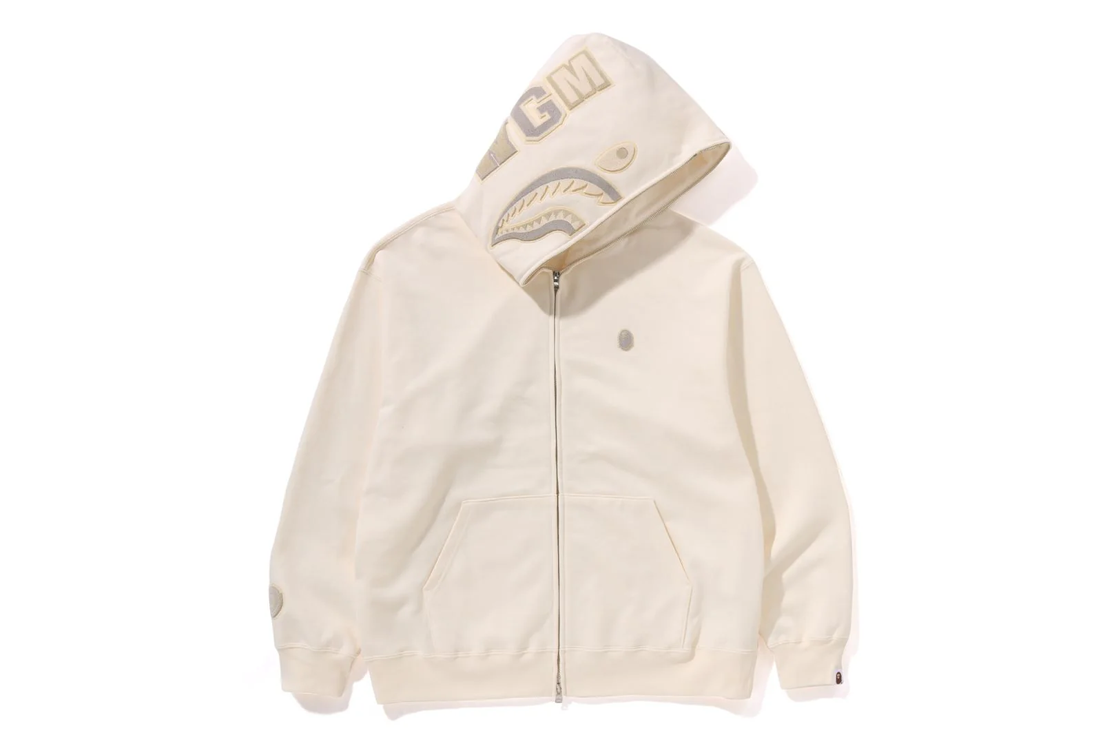 APE HEAD ONE POINT SHARK ZIP HOODIE MENS - Image 13