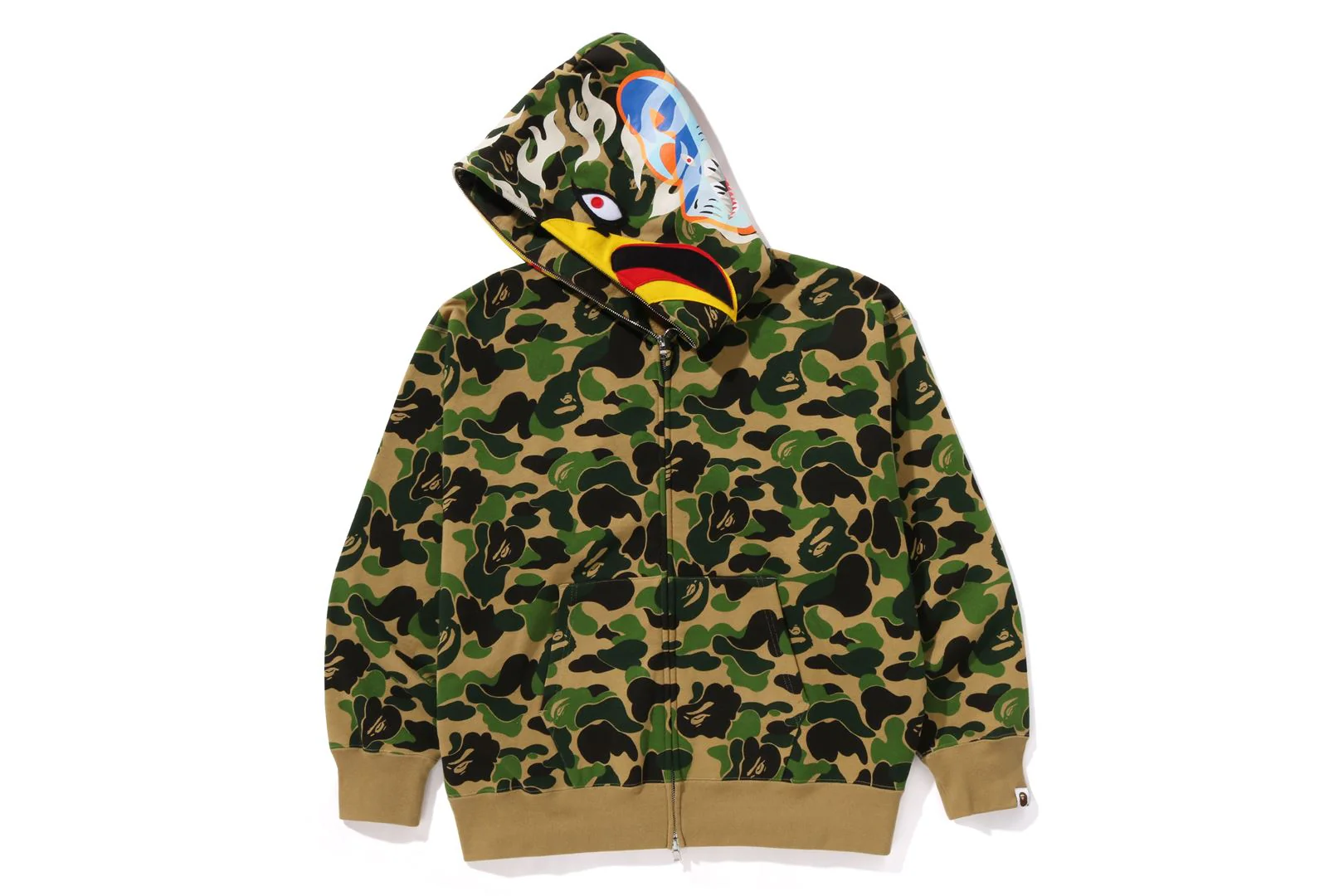 BAPE X READYMADE COTTON ABC CAMO EAGLE RELAXED FIT FULL ZIP HOODIE JACKET - Image 3