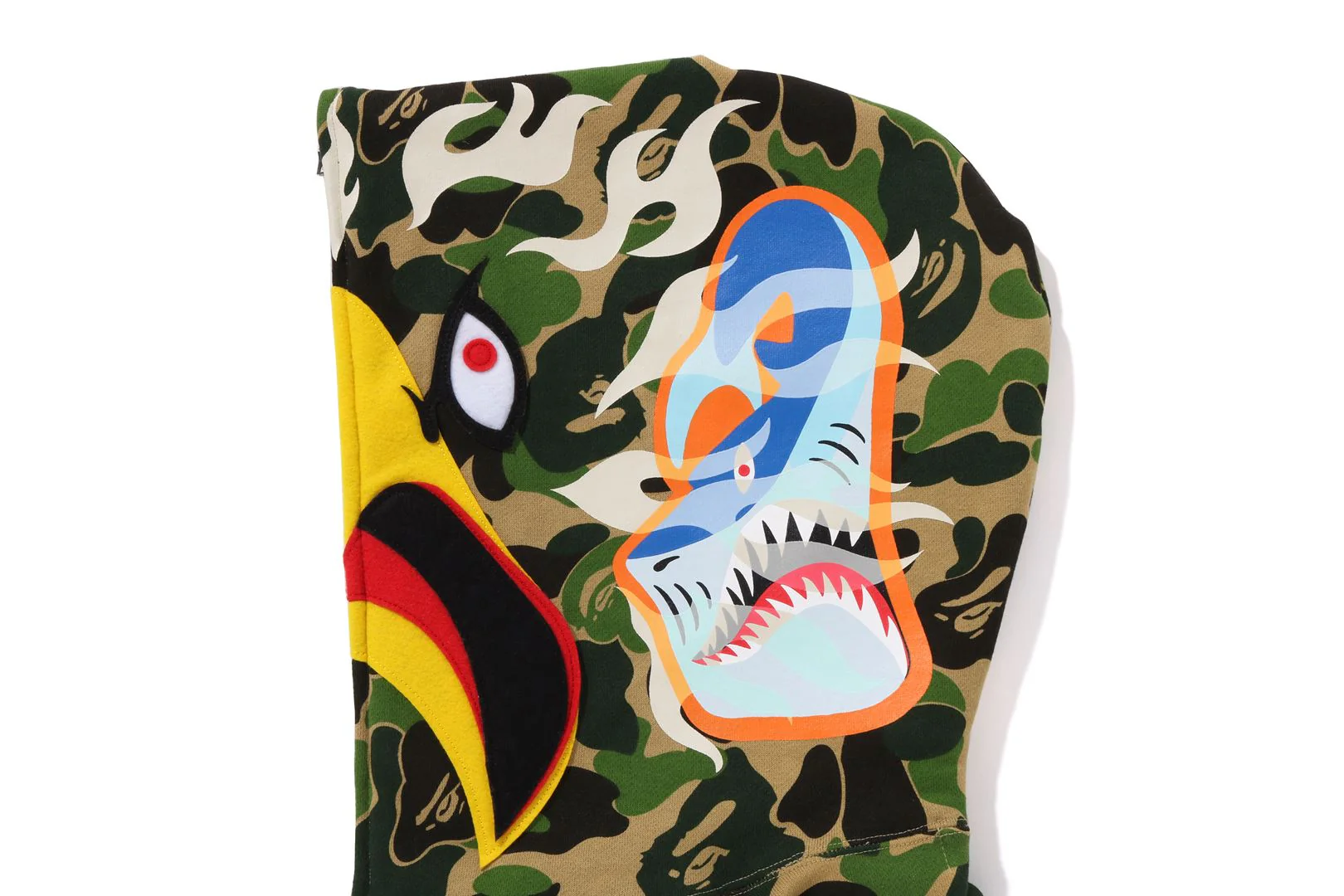 BAPE X READYMADE COTTON ABC CAMO EAGLE RELAXED FIT FULL ZIP HOODIE JACKET - Image 4