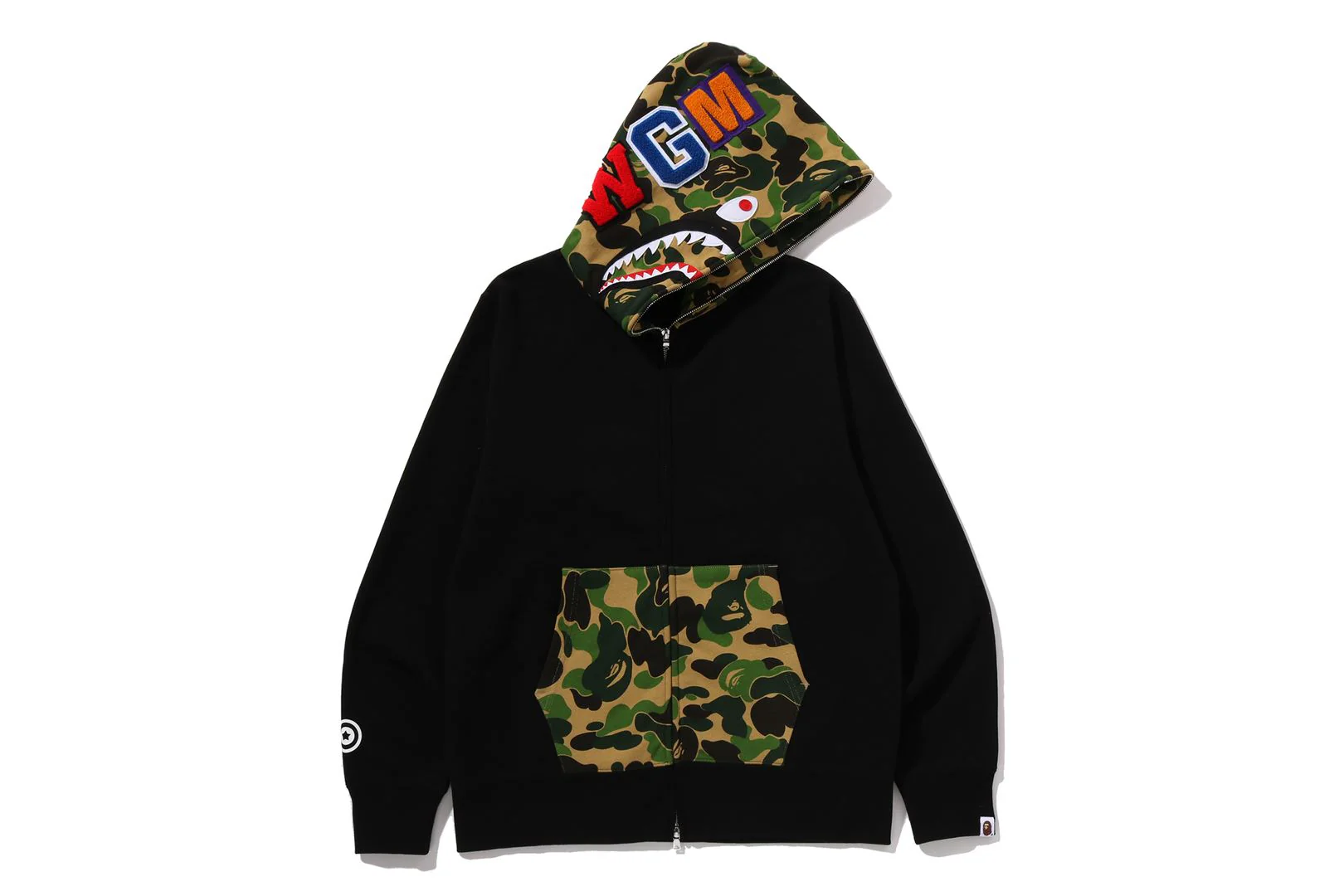 ABC CAMO SHARK FULL ZIP HOODIE - Image 4