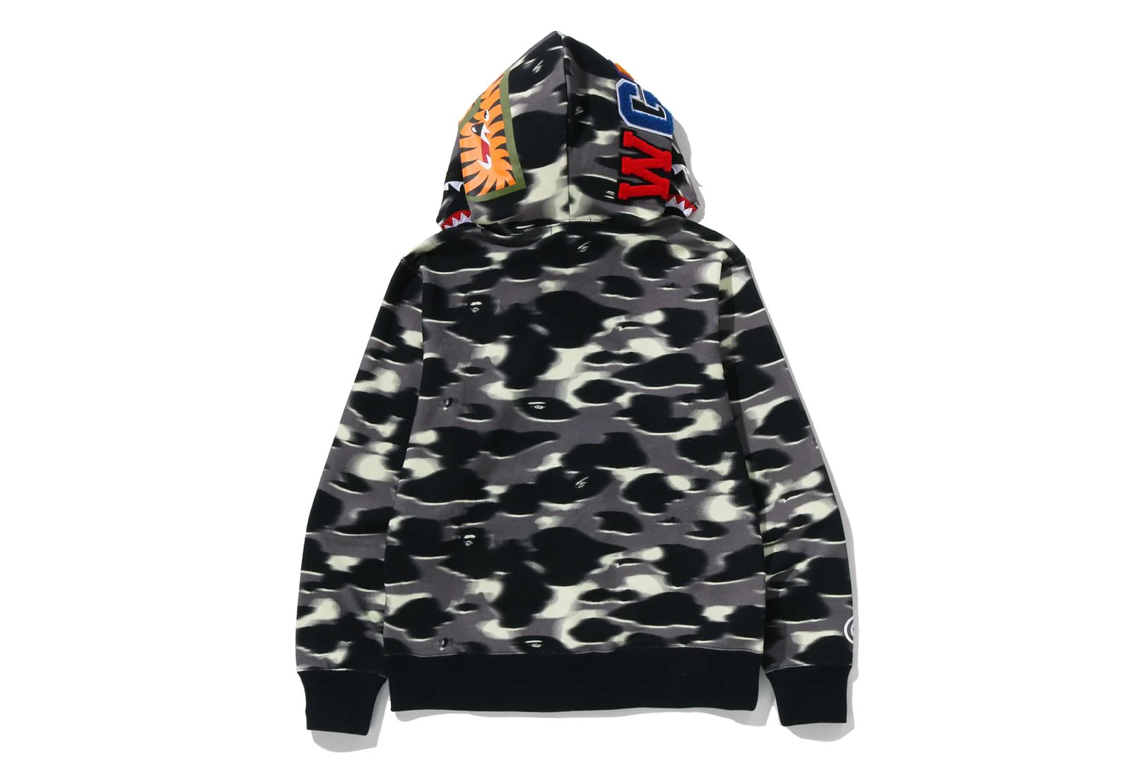 SCREEN CAMO SHARK FULL ZIP HOODIE - Image 3