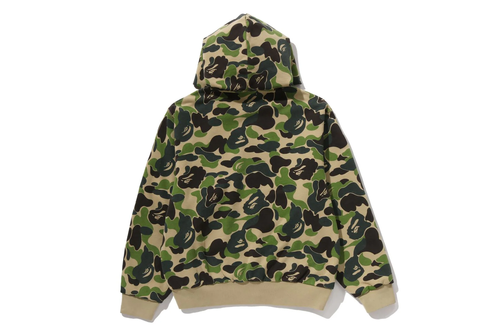 ABC CAMO HEAVY WASH CROPPED FIT ZIP HOODIE - Image 2